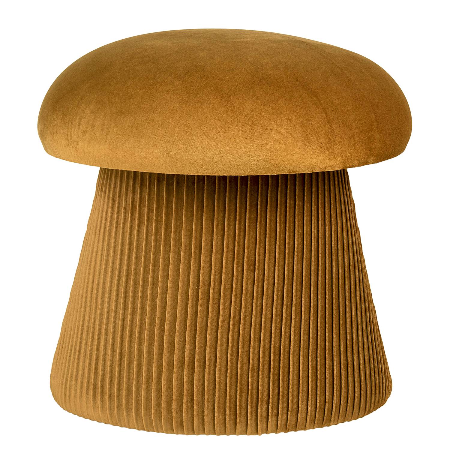 Pouf Hampton Samt Ockergelb