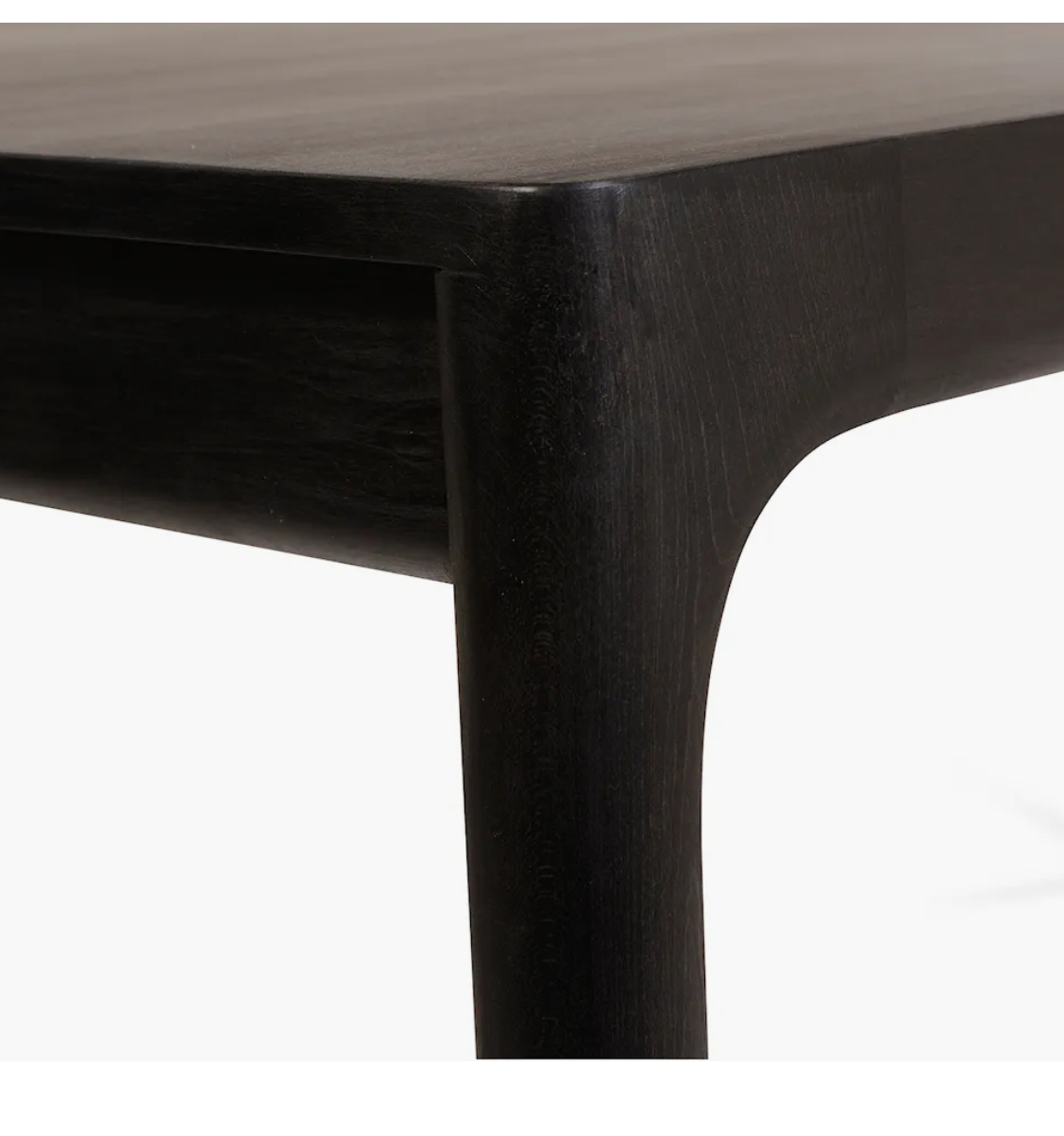 Unna Esstisch Ahornholz Schwarz