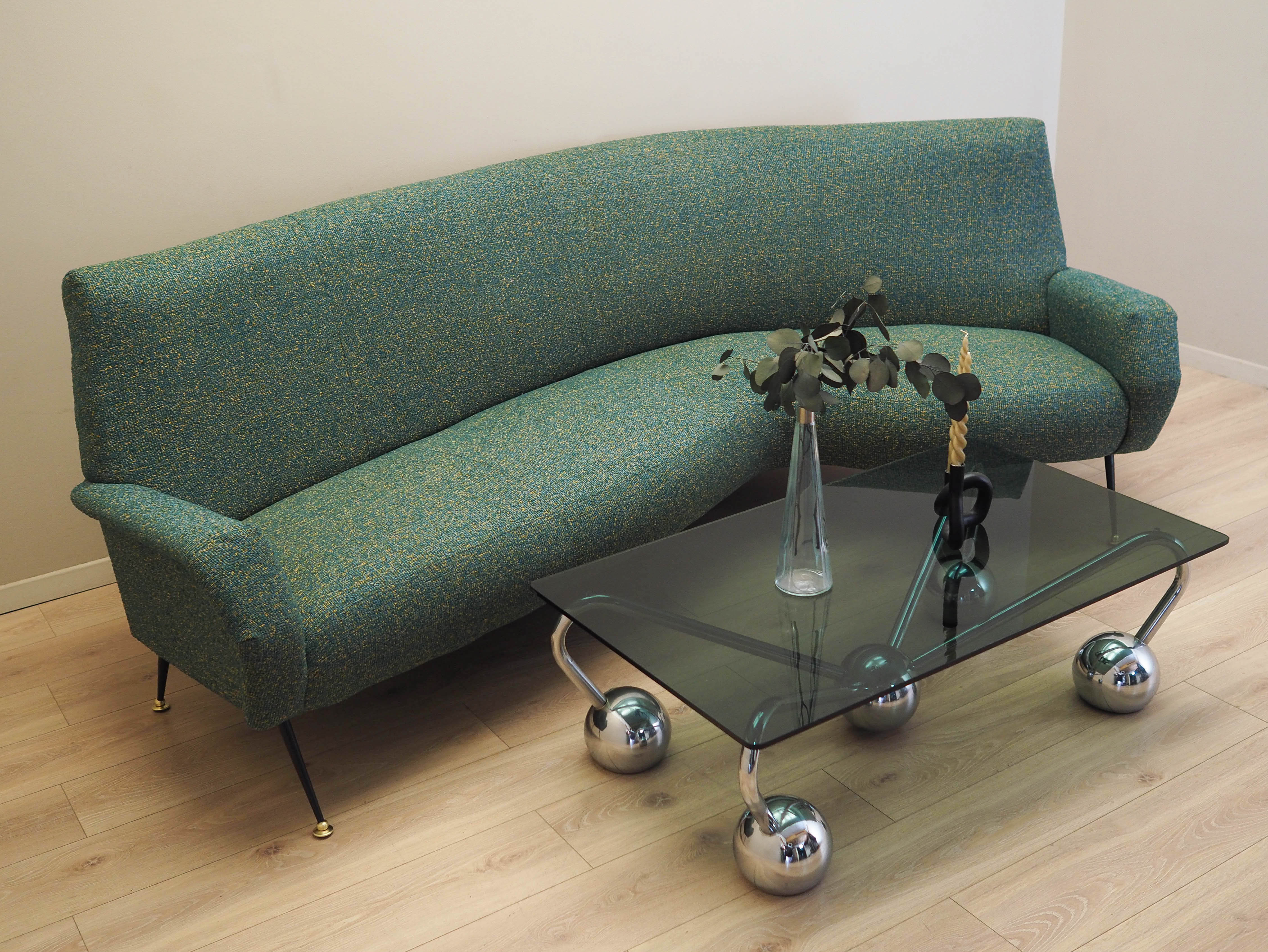 Melange-Sofa Grün 1970er Jahre