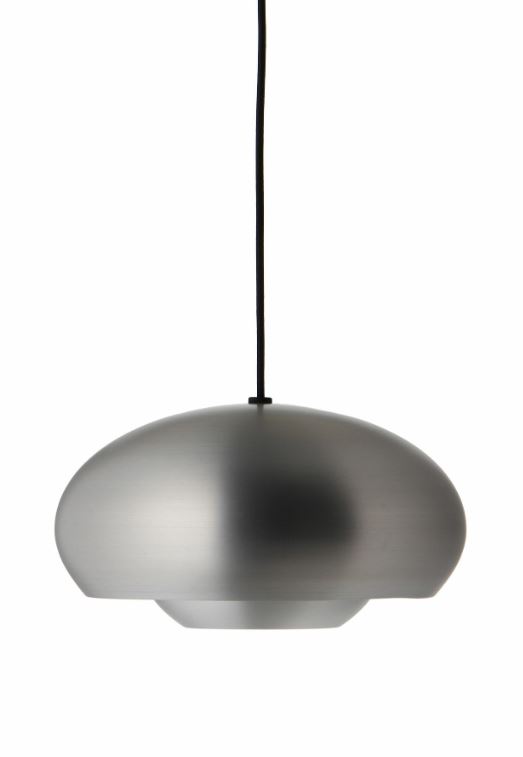 Champ Pendelleuchte Metall Silber Ø 30cm 