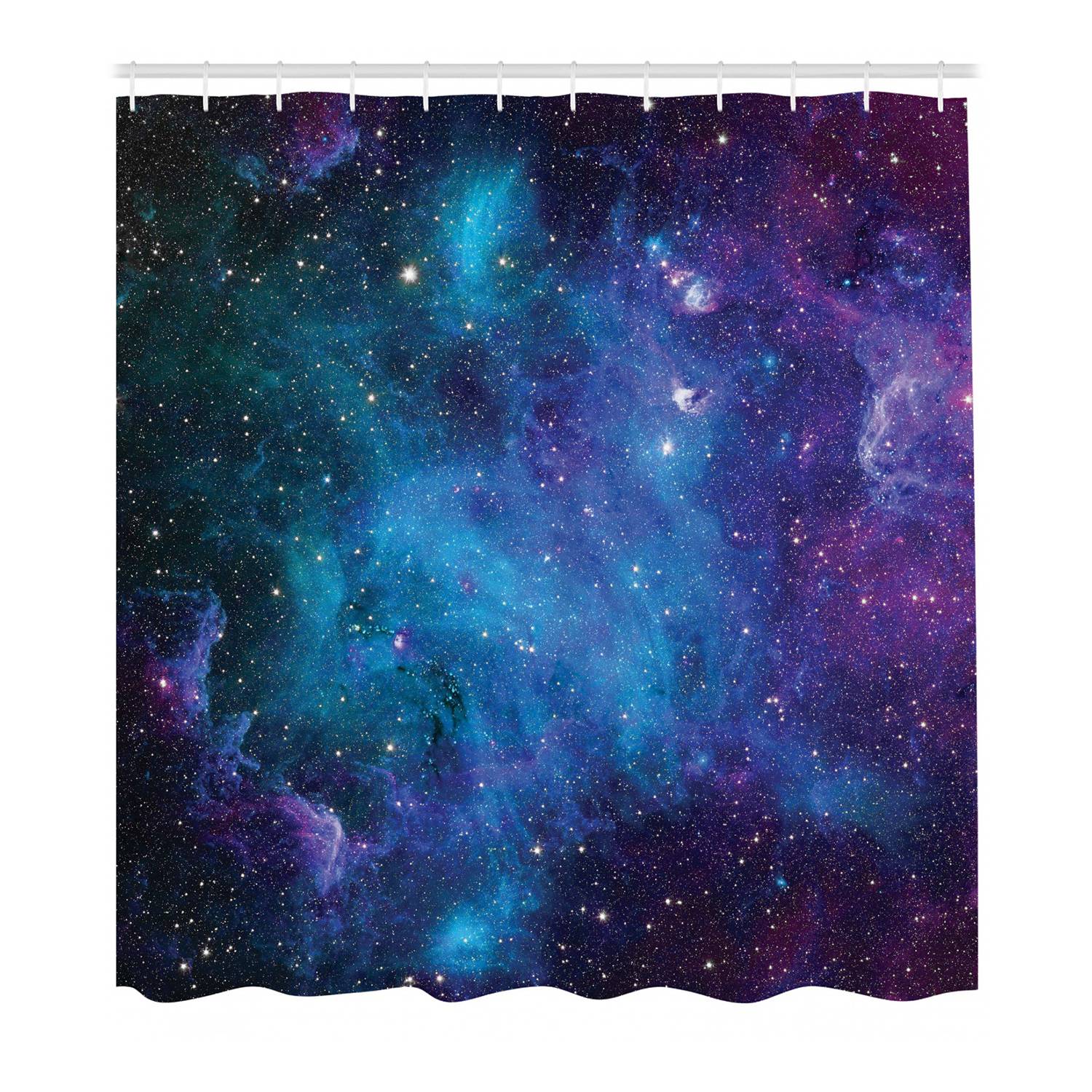 Duschvorhang Galaxy Polyester Navy Lila 175 x 180 cm