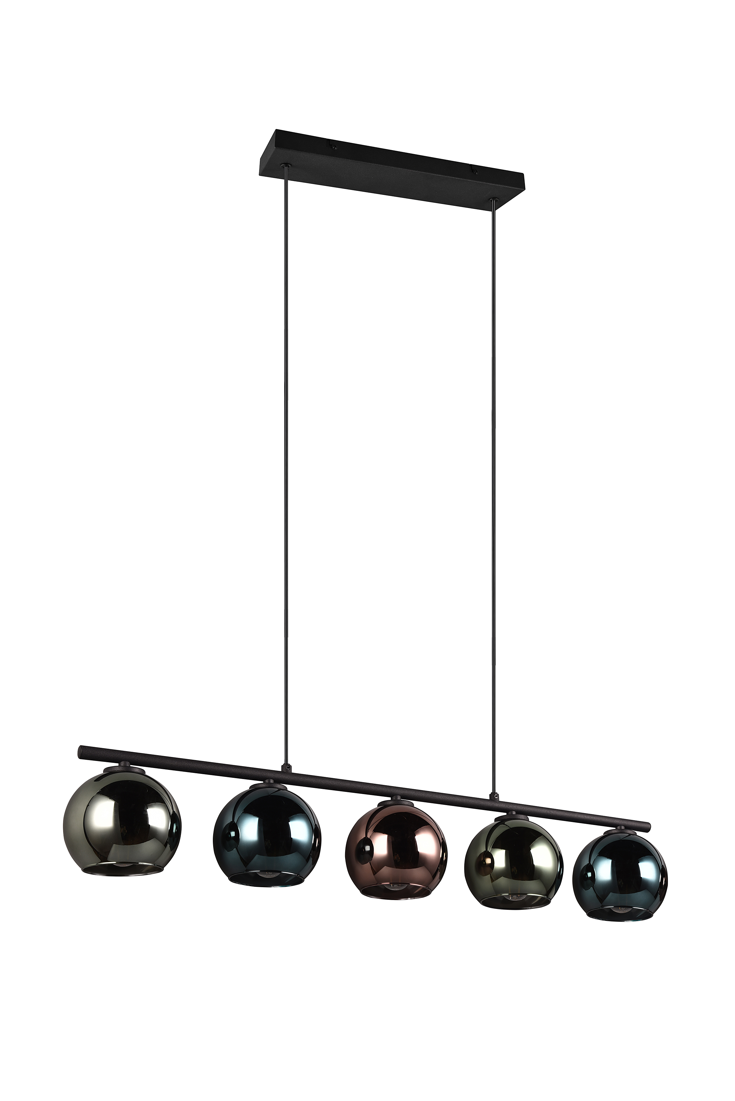 Pendelleuchte Sheldon Rauchglas Mehrfarbig