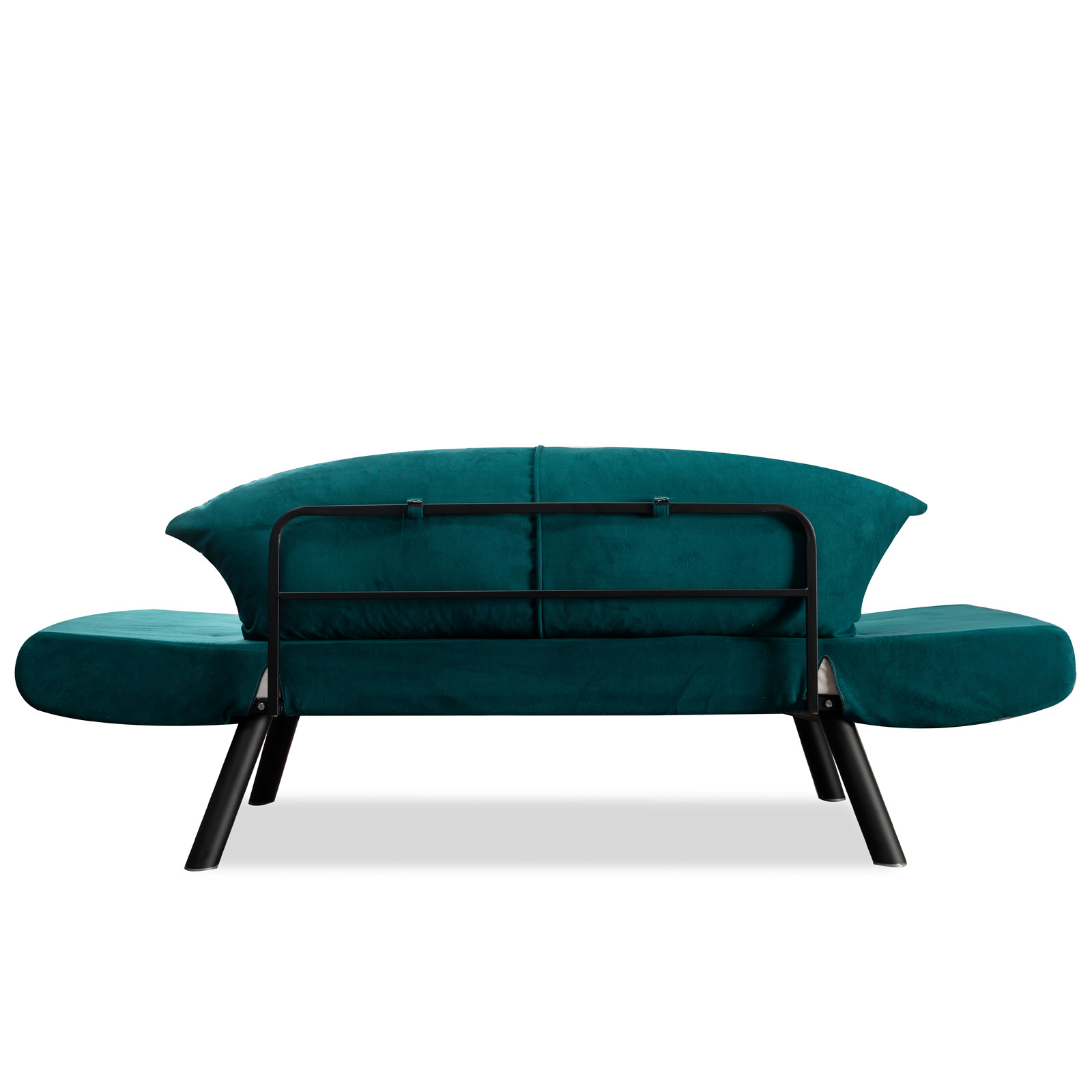 Genzo Schlafsofa 2-Sitzer Petrol Blau