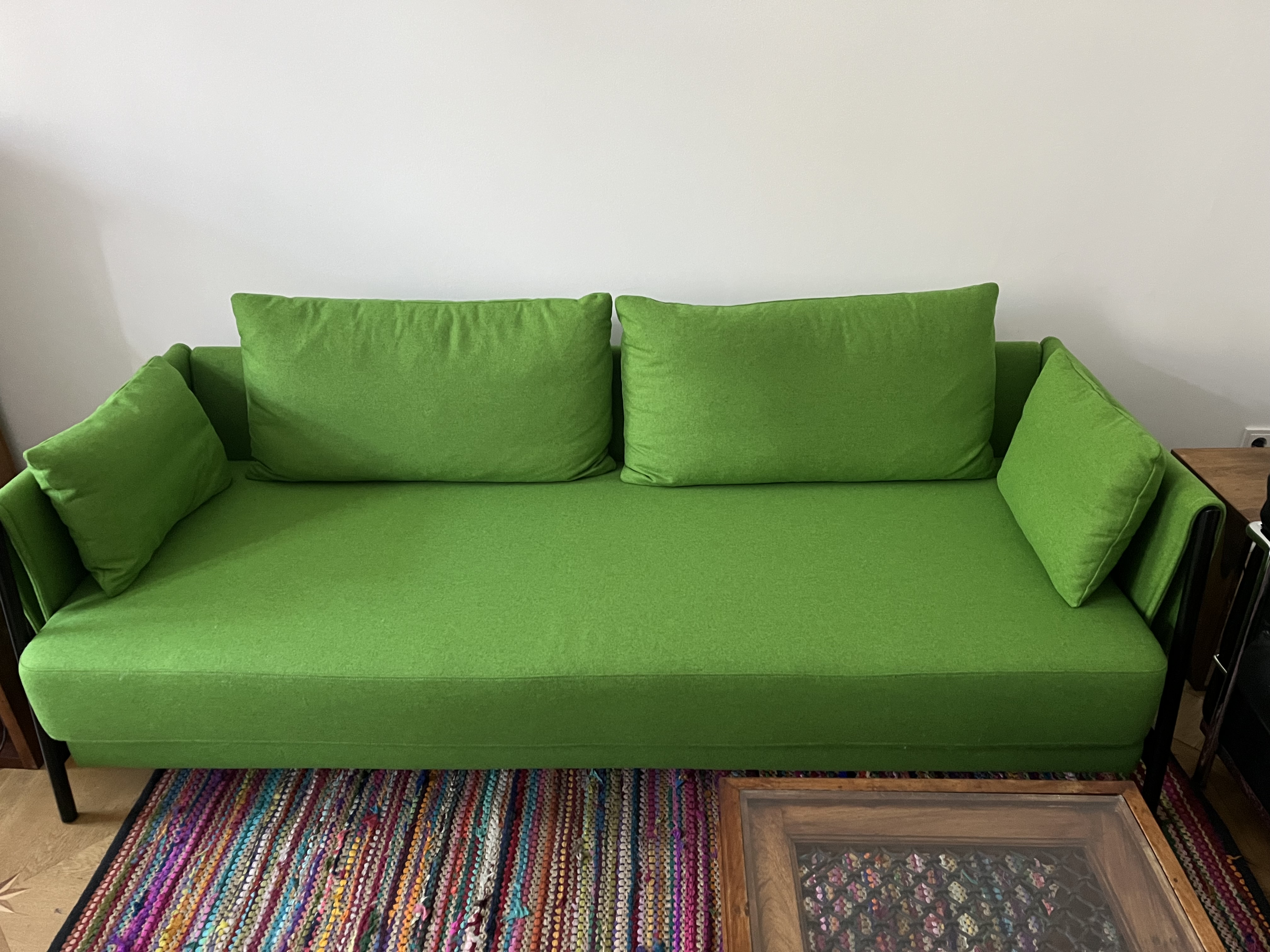 Madison Schlafsofa 2-Sitzer Wolle Grün