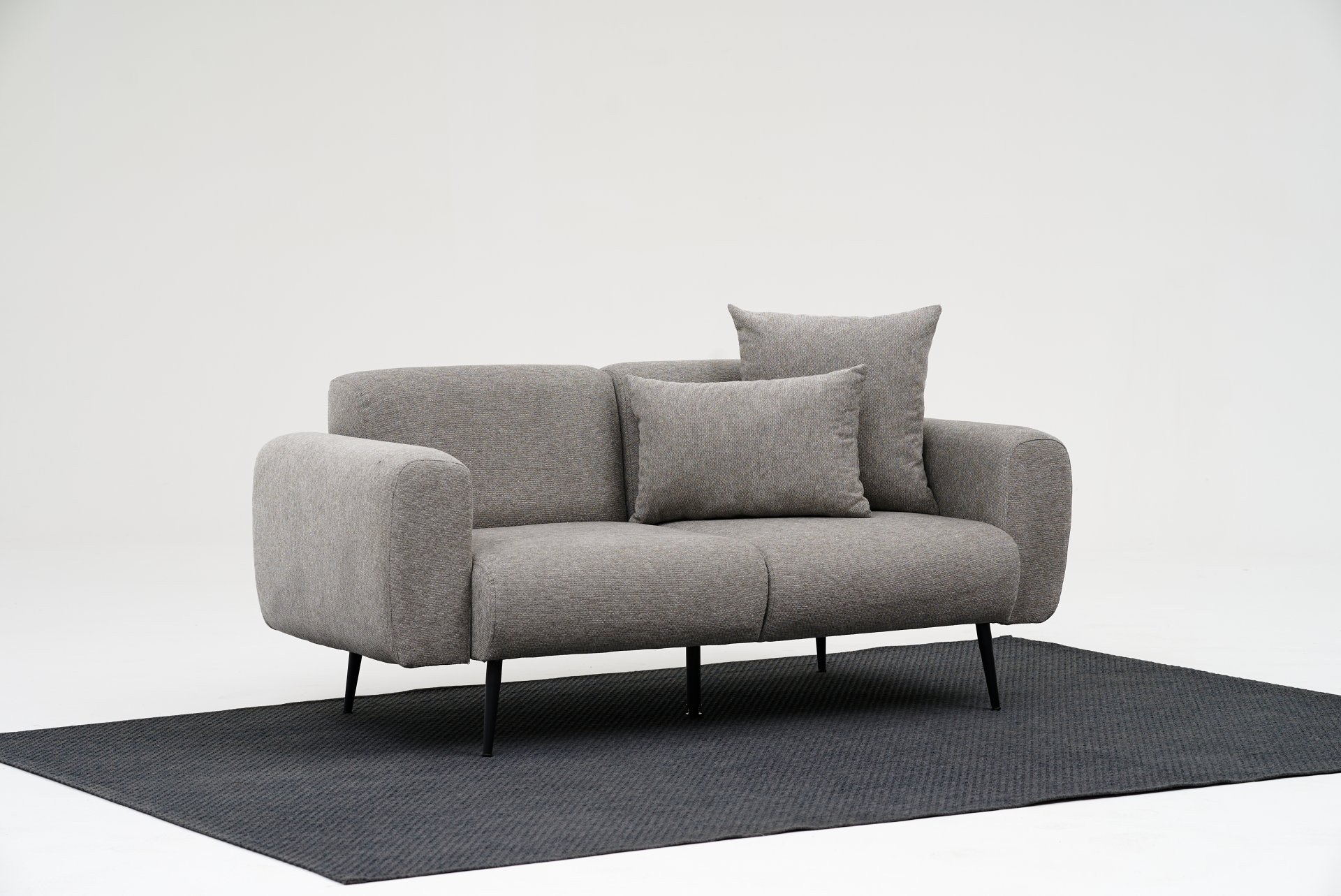 Side Sofa 2-Sitzer Hellgrau