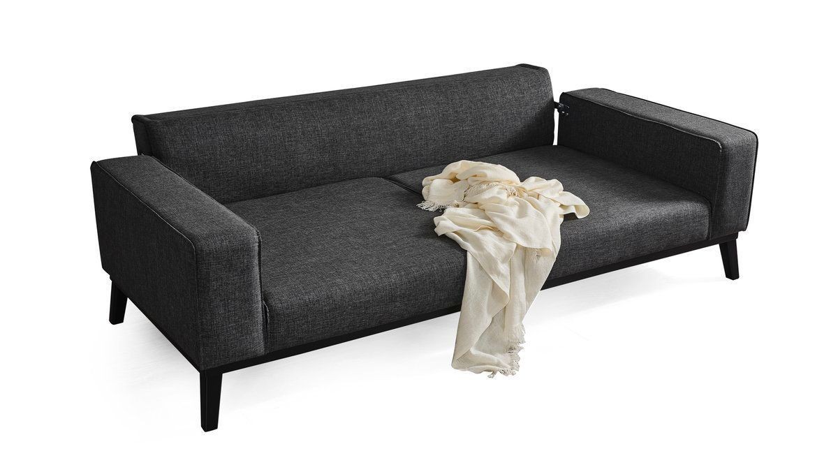 Bali 3-Sitzer Schlafsofa Anthrazit