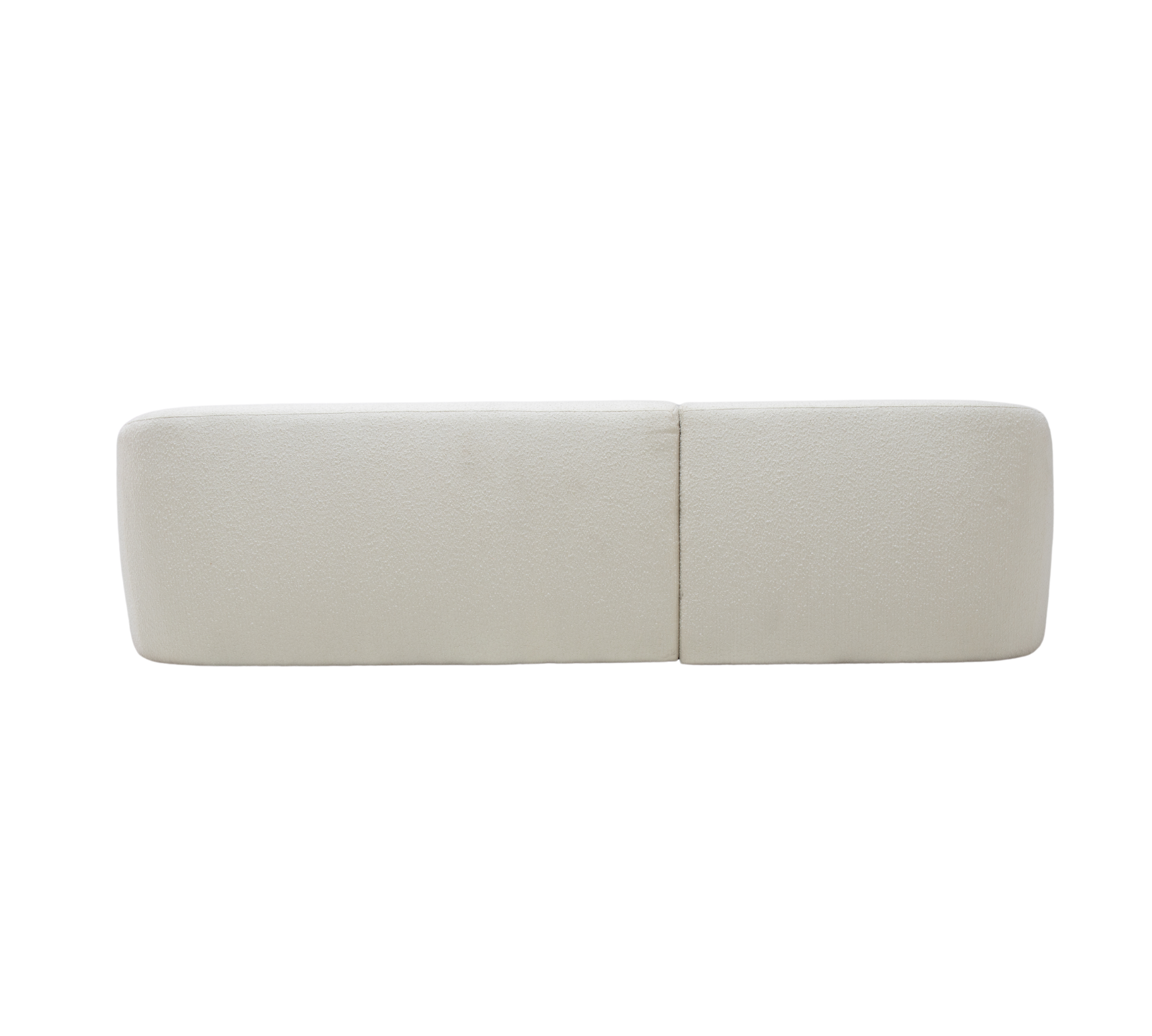 Blanca 3-Sitzer Sofa Récamiere Links Bouclé Off-White