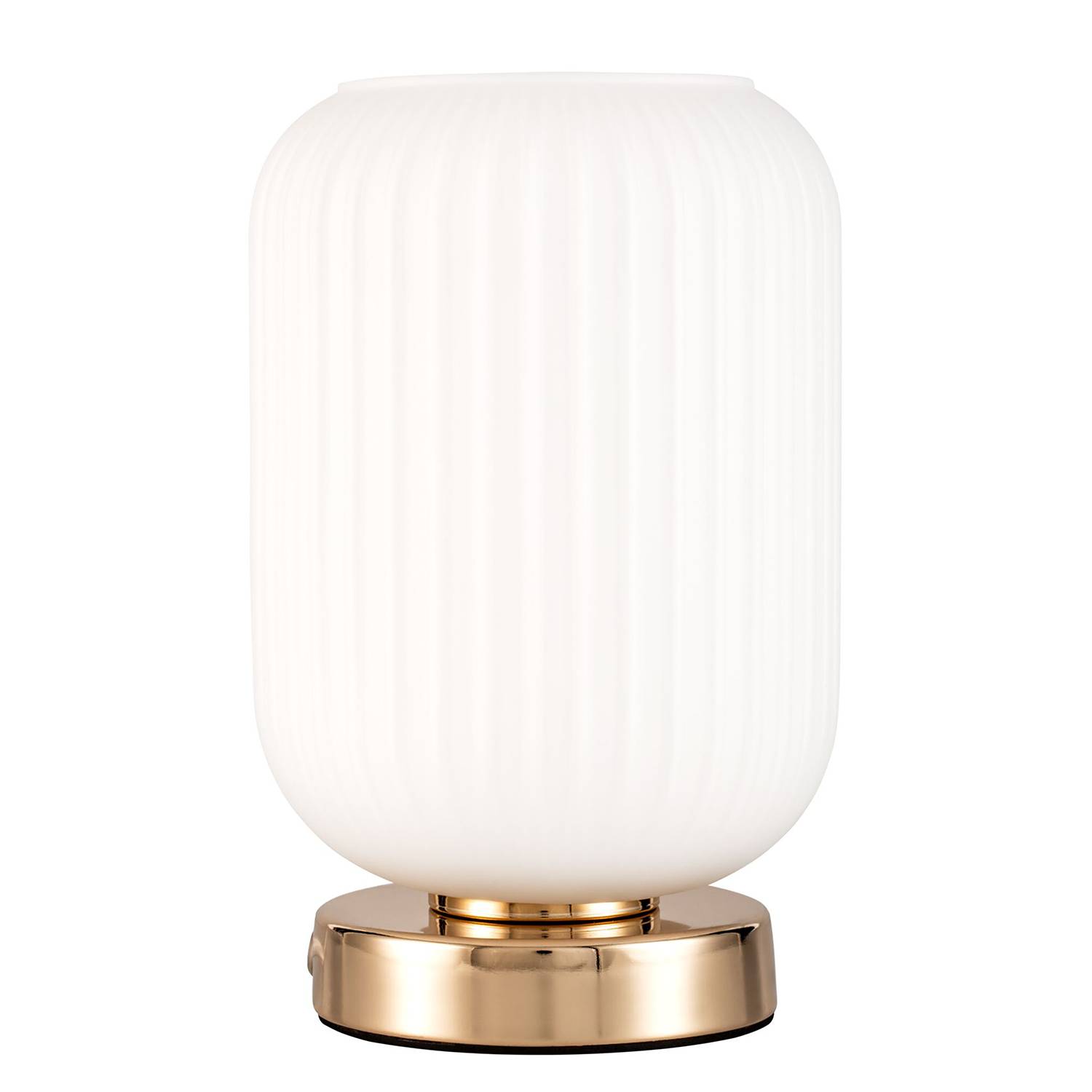 Noble Purity Tischleuchte Opalglas Aluminium 1-flammig