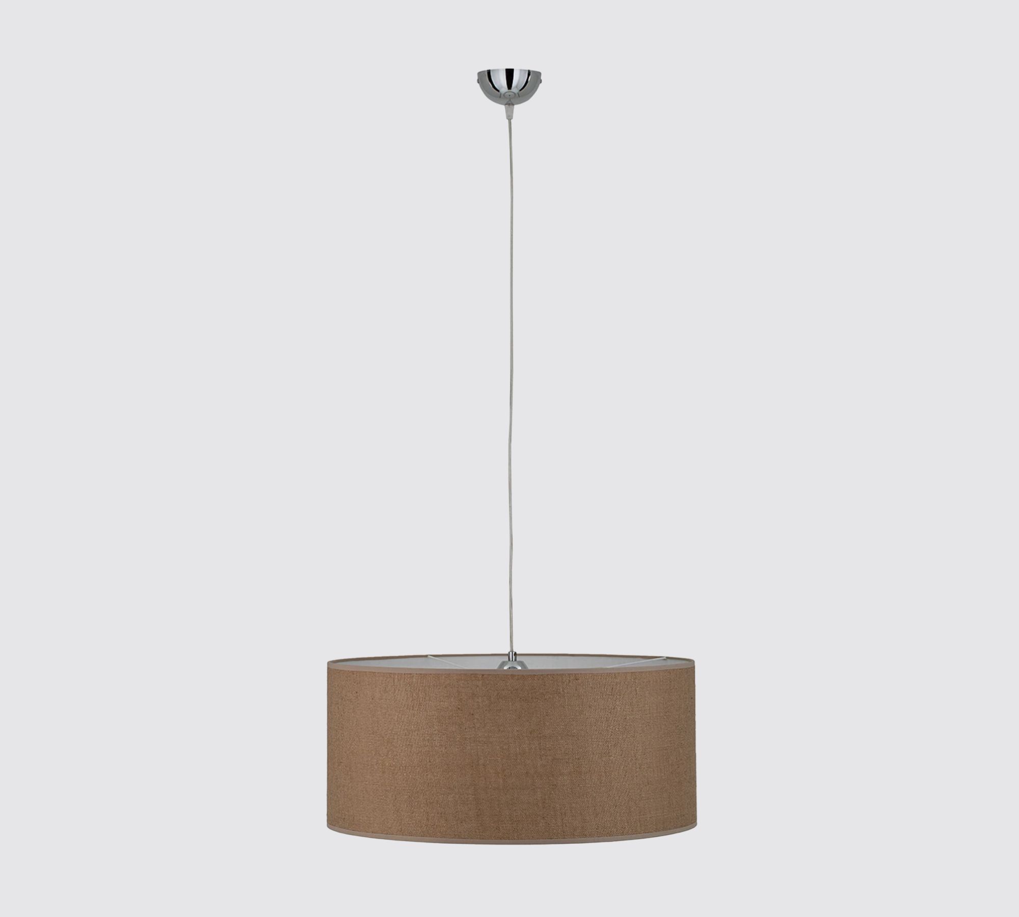 Leinen-Pendelleuchte Beige