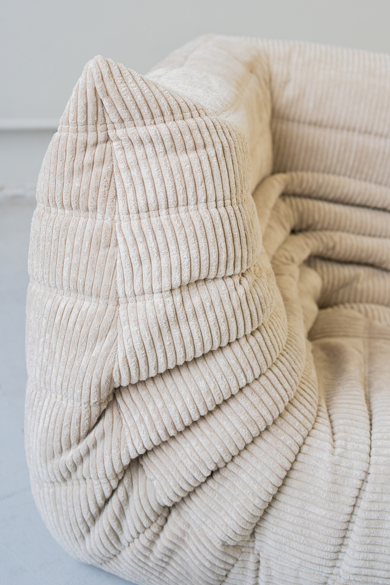 Togo Corner Sofa Cord Beige