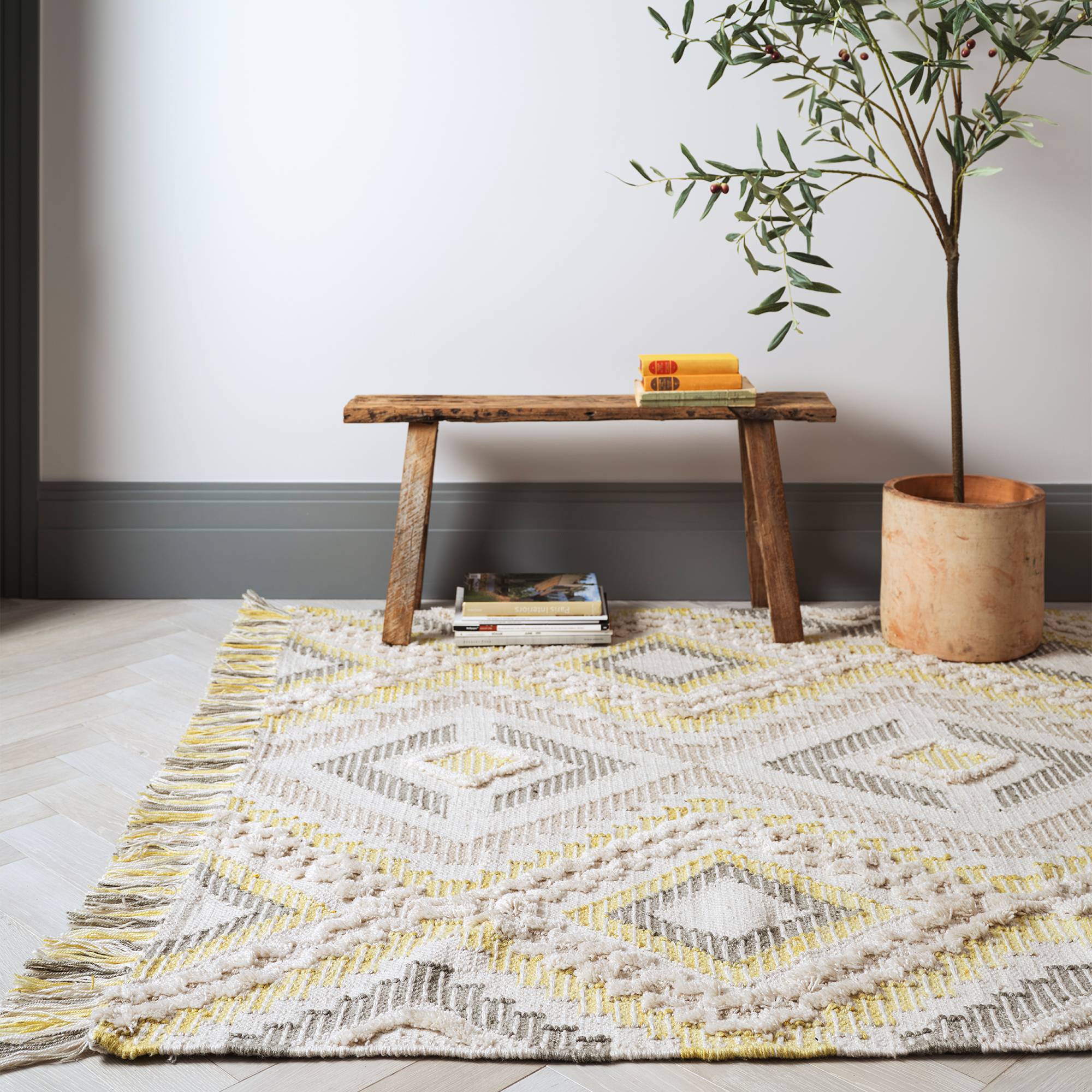 CARLTON Indoor/Outdoor Teppich Gelb 170x120cm