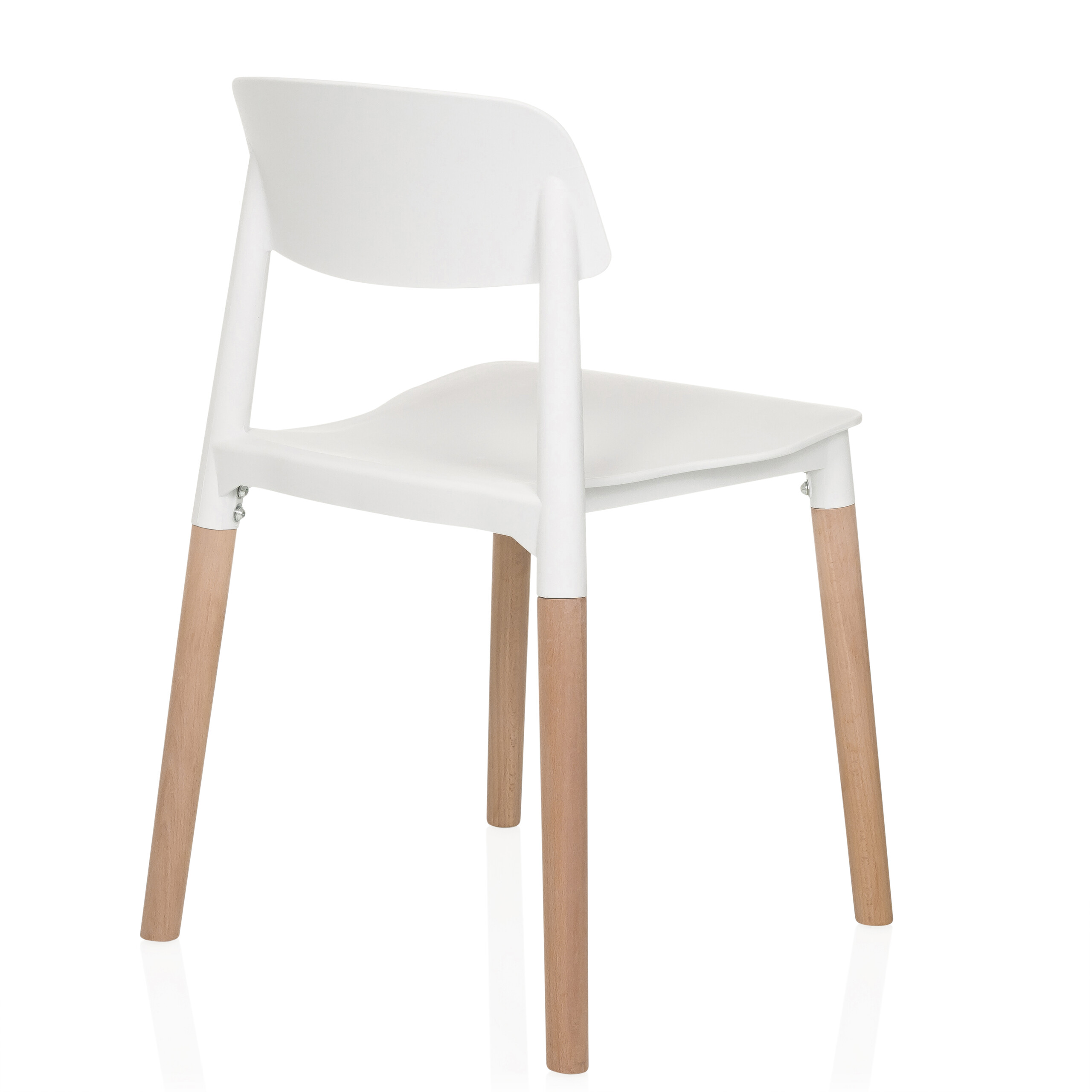 Dining chair / Visitor chair SCANDI E white hjh LIVING