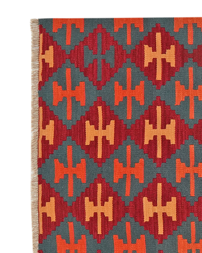 Kilim Gashgai Teppich Mehrfarbig
