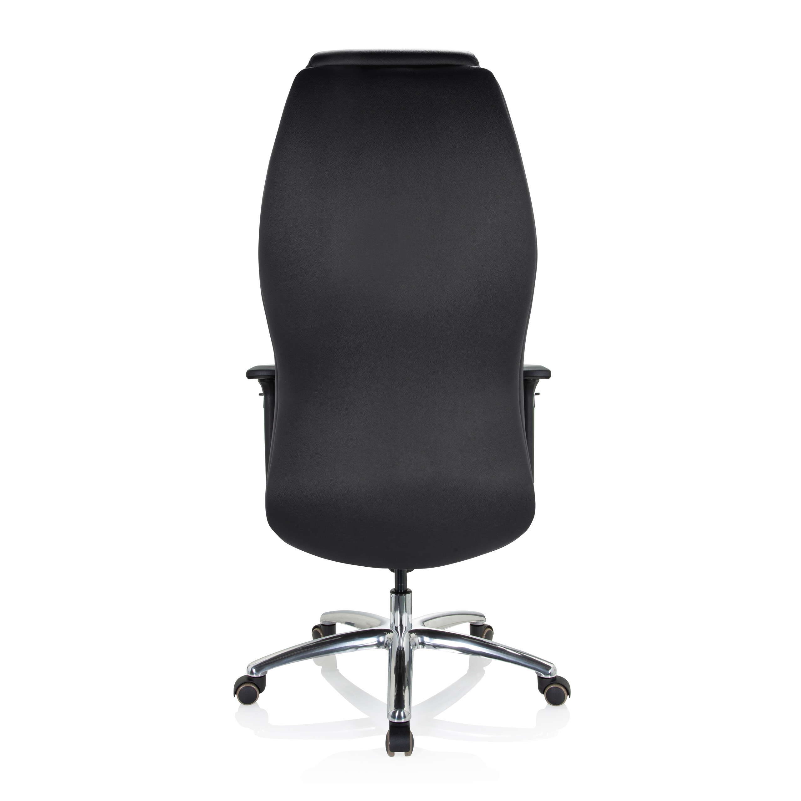 FERRARA Bürostuhl Leder Schwarz