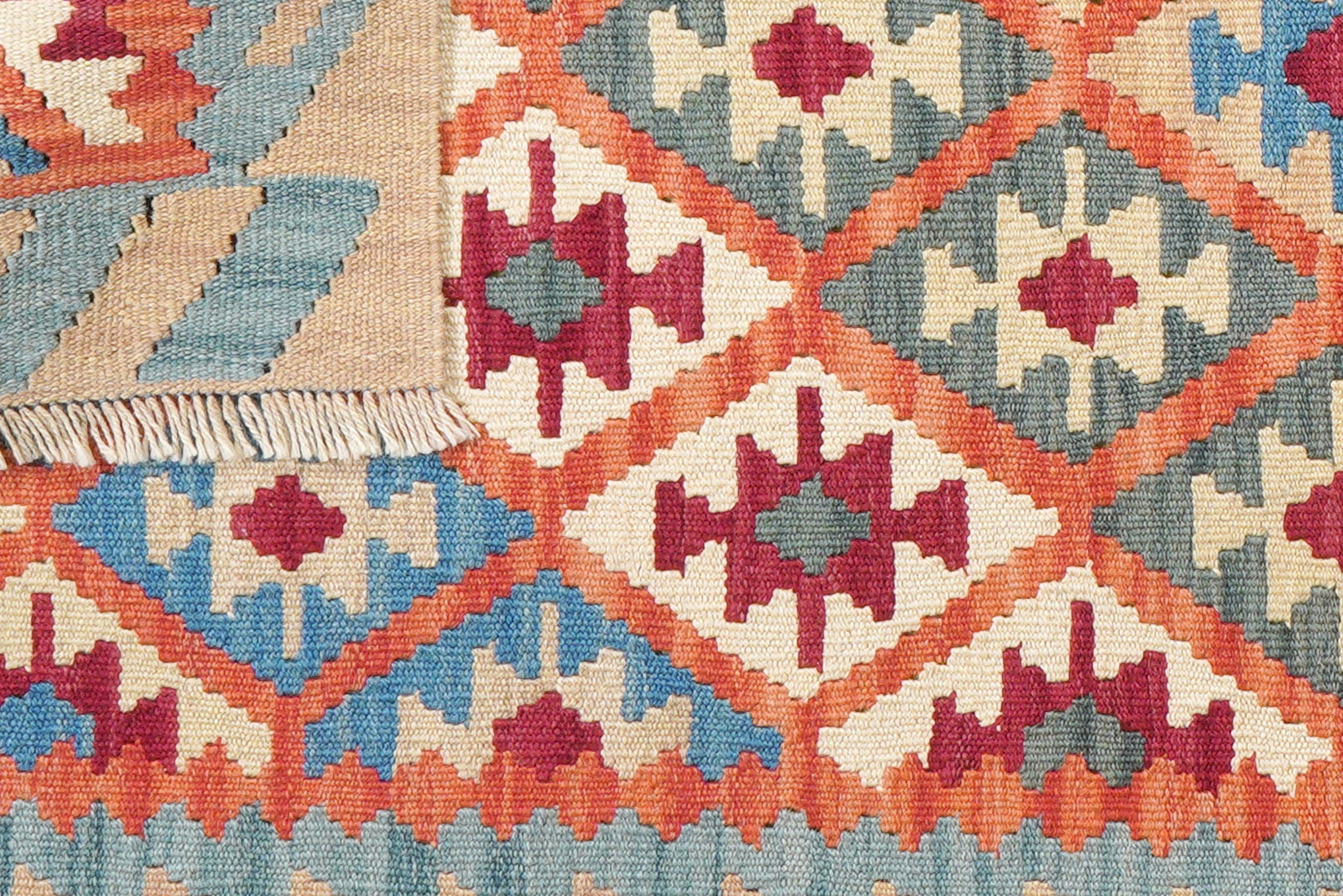 Kilim Gashgai Teppich Wolle Mehrfarbig