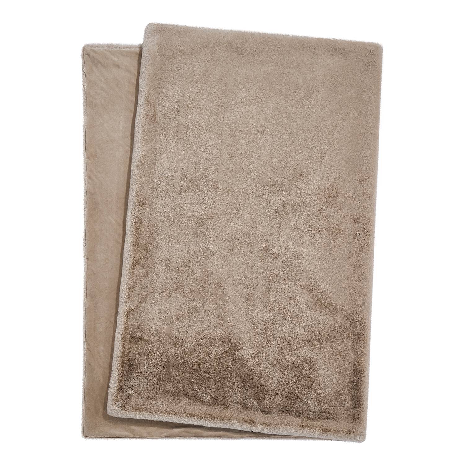 WILD THING Felldecke Polyester Taupe