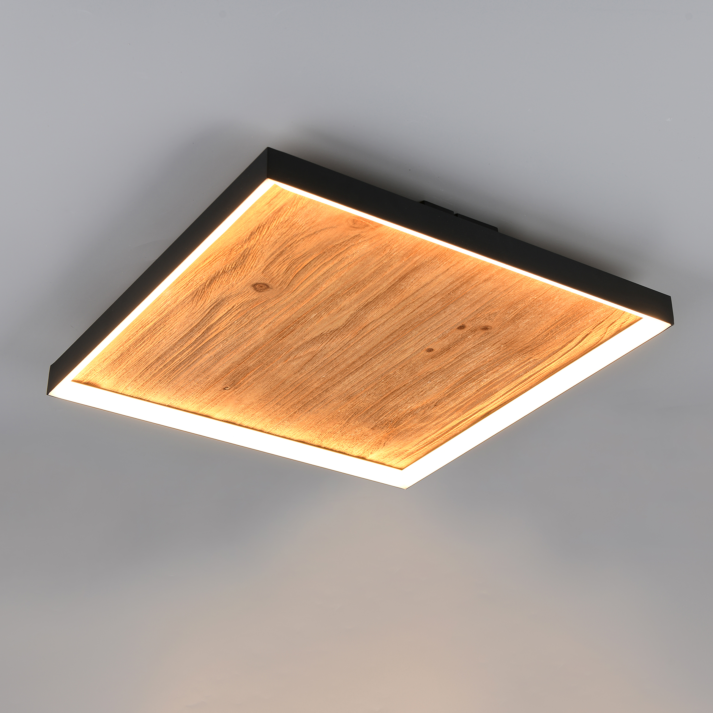 LED ceiling light Kalea 1-light pine iron