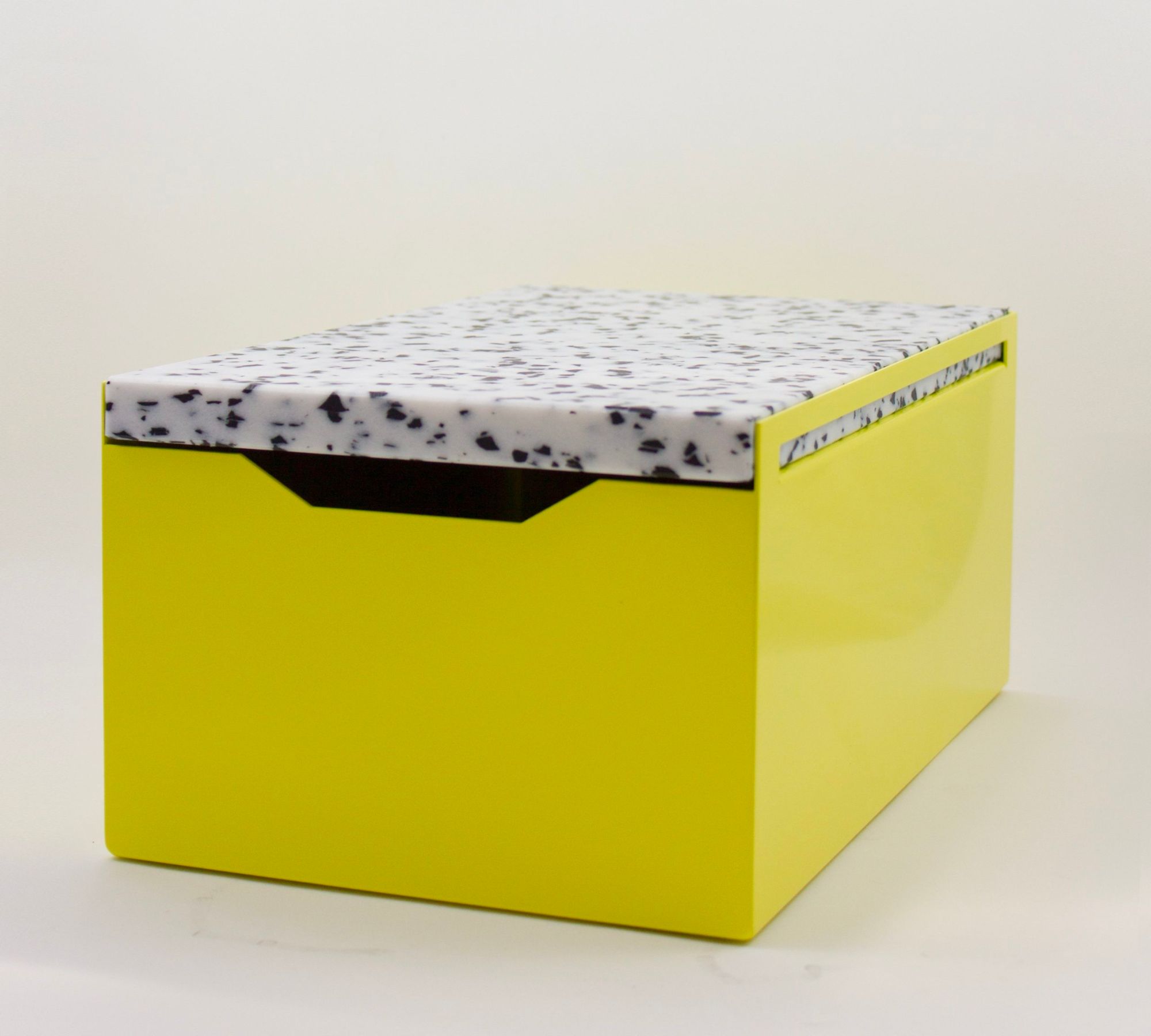 Brotbox Metall Gelb