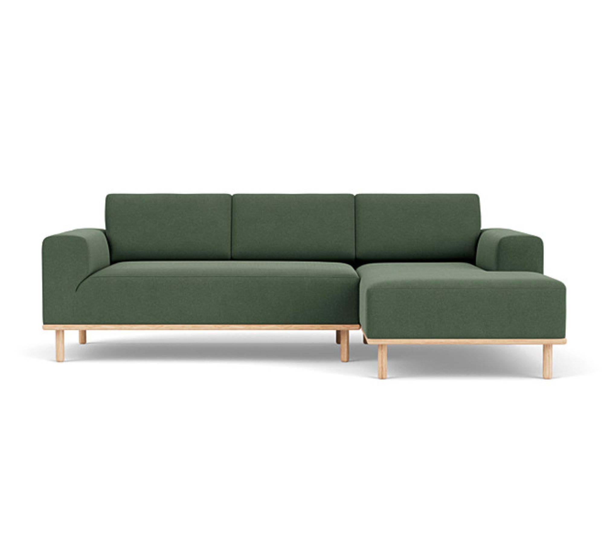 Vilmar Sofa 3-Sitzer Récamiere Rechts Cura Dark Green