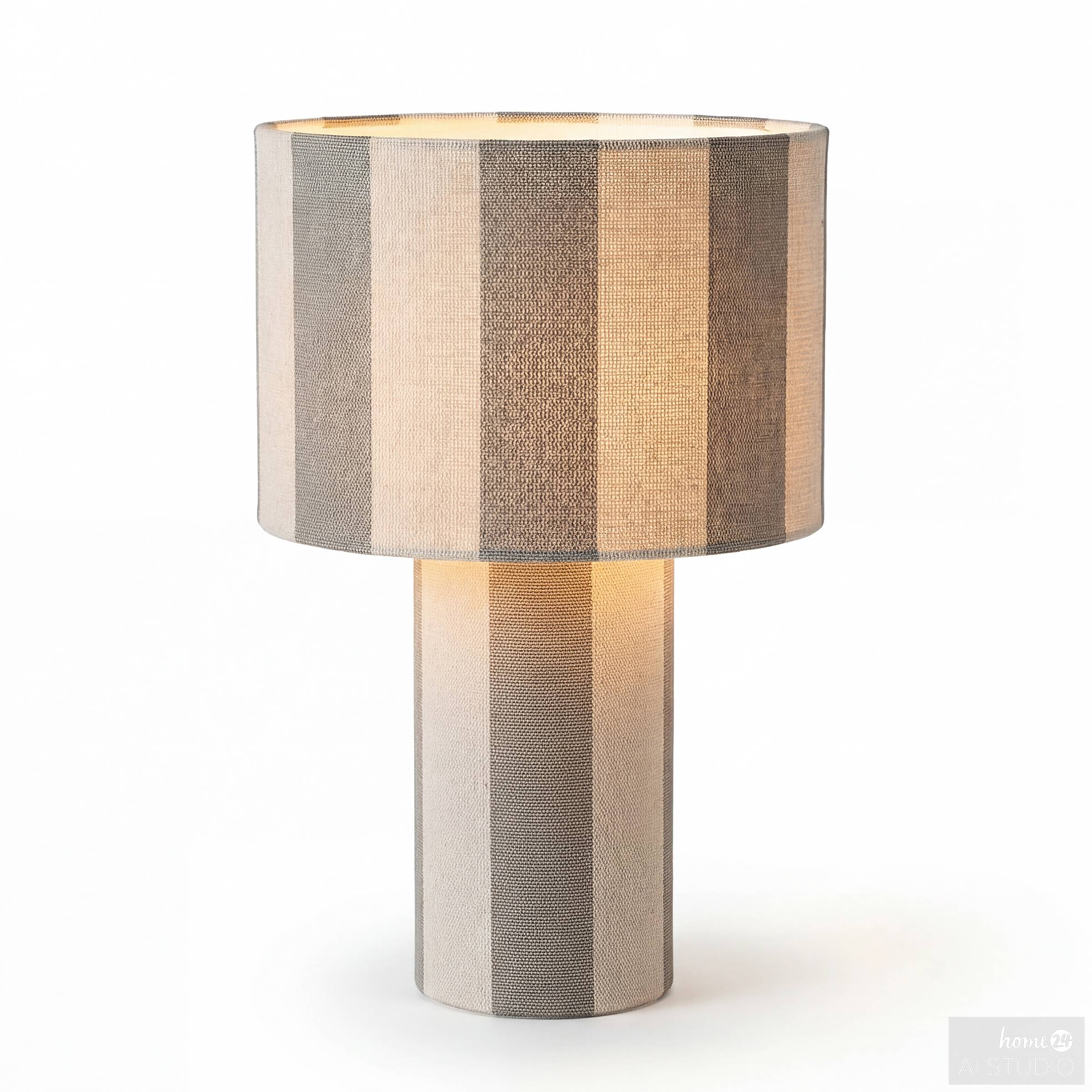 Table lamp Nuvio iron / linen 1-light beige