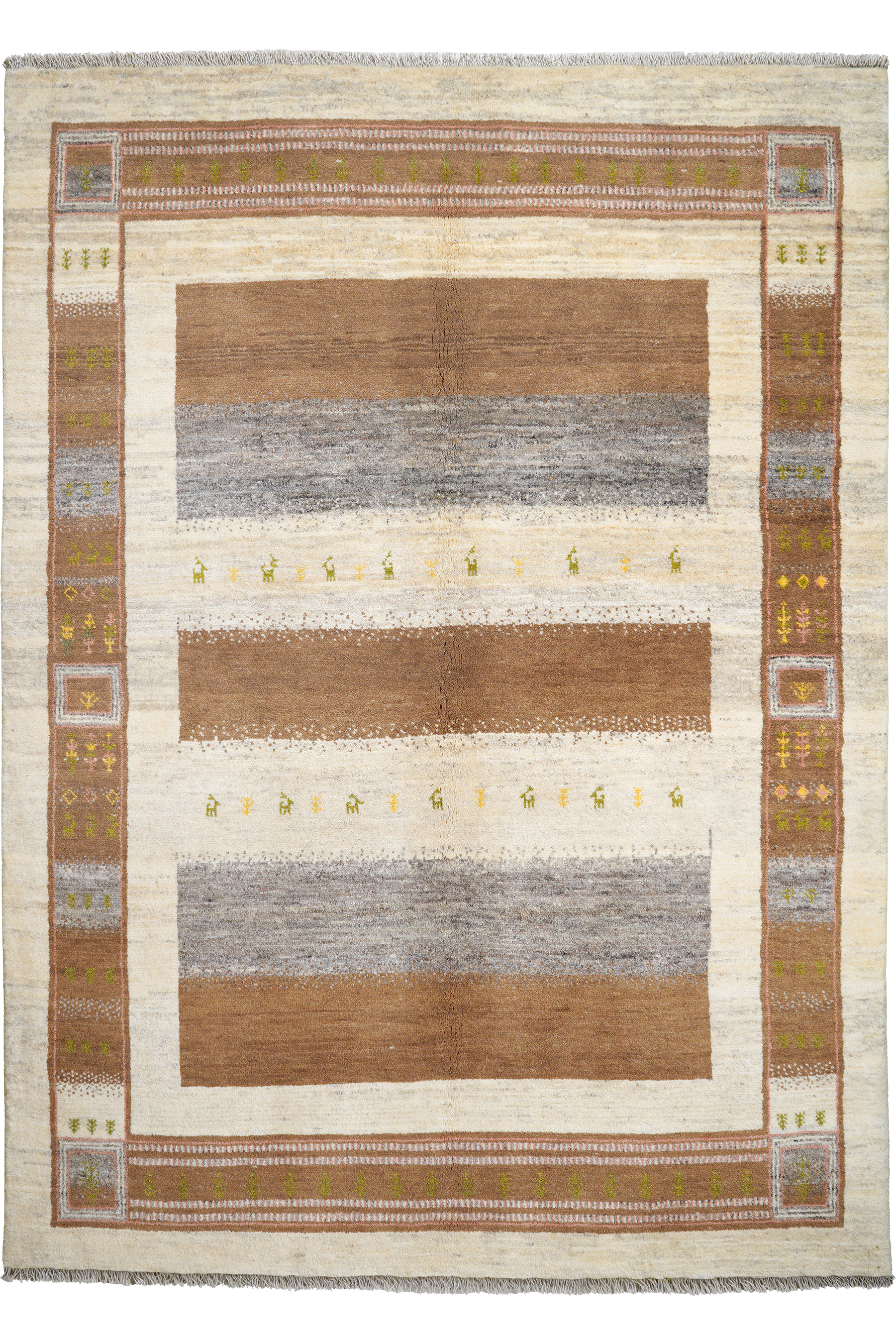 Rizbaf Gabbeh Rug Wool Multicolored