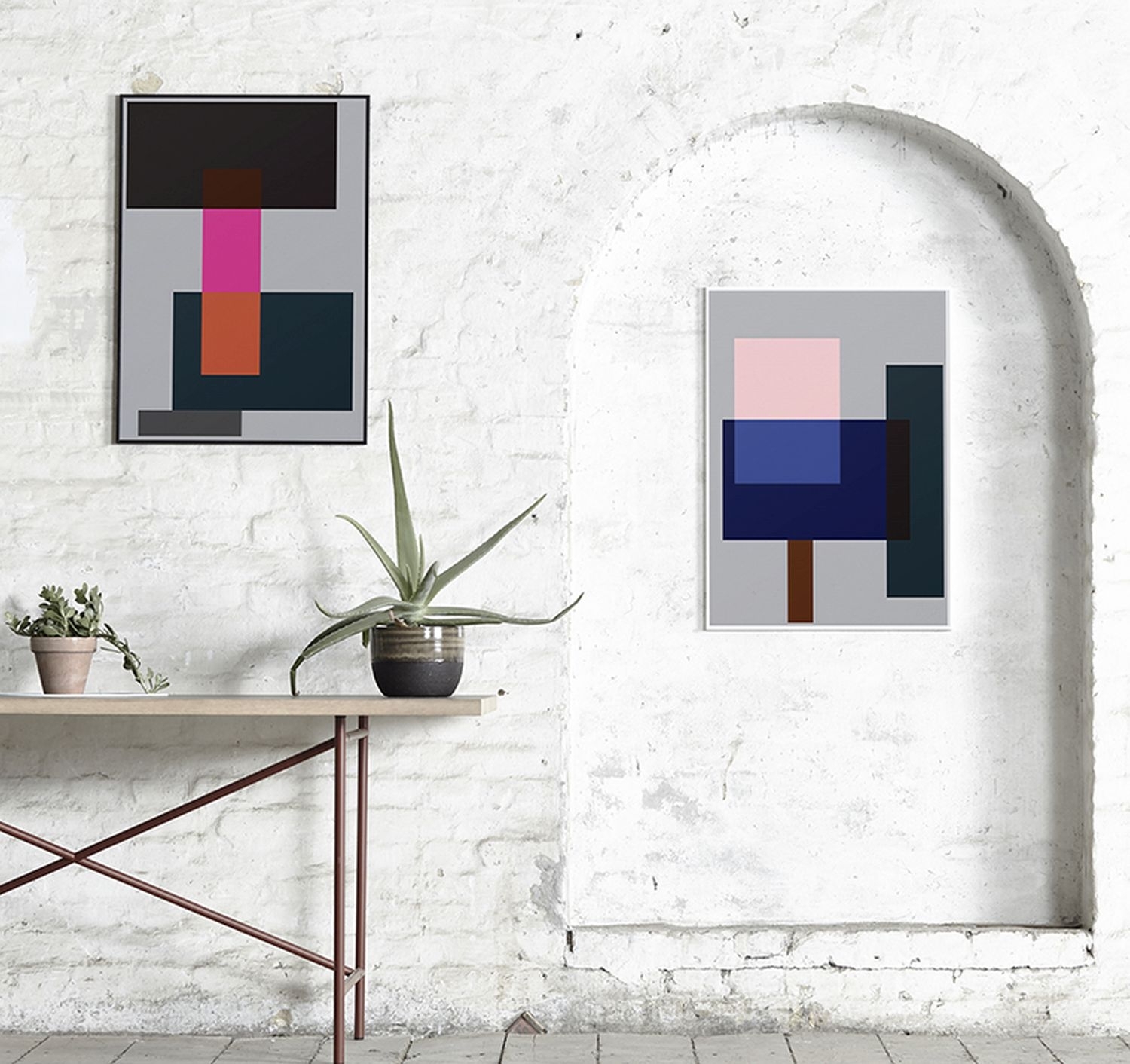 Wrong Geometry Poster Mehrfarbig ohne Rahmen