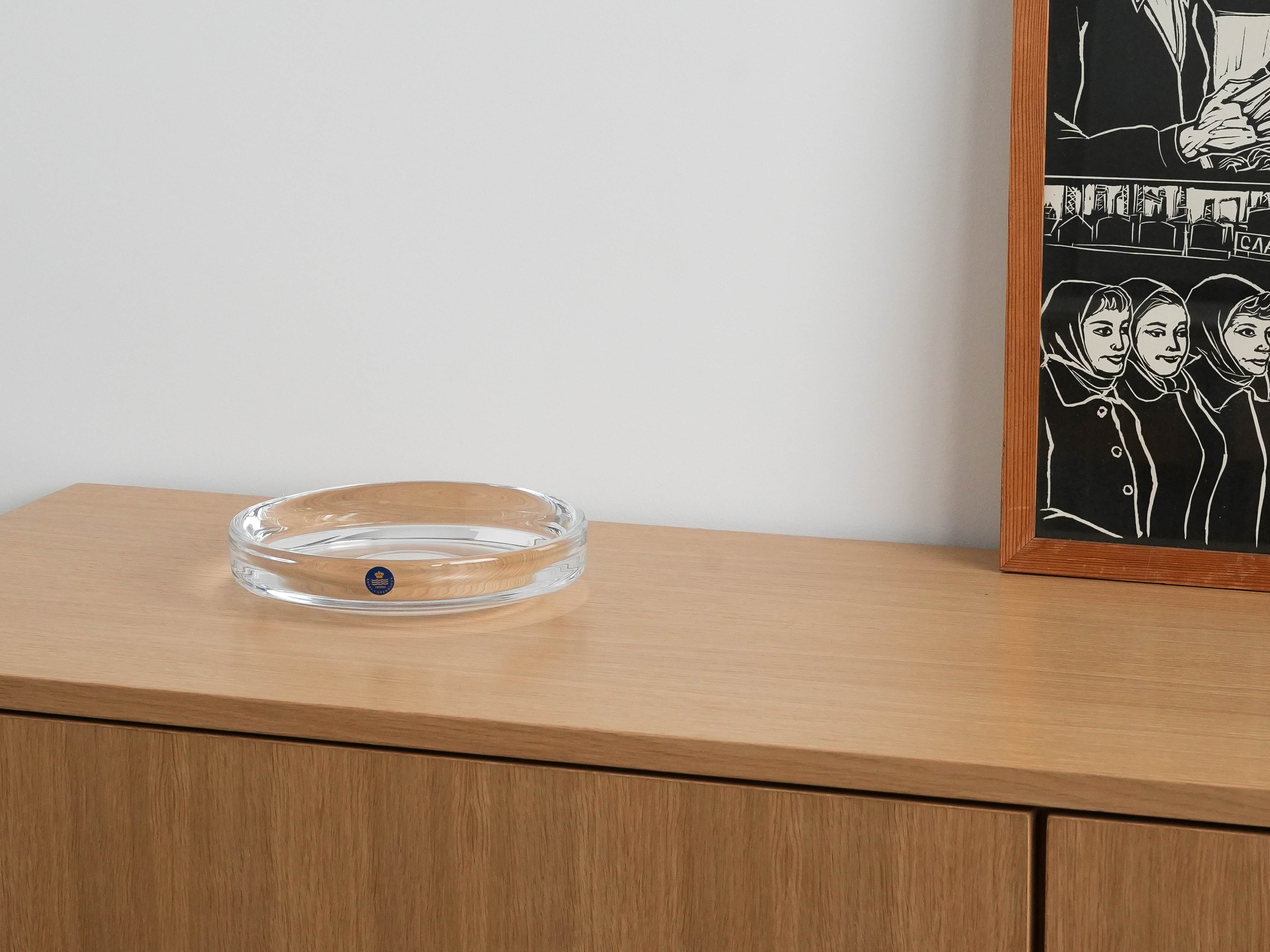 Crystal plate Transparent 1970s