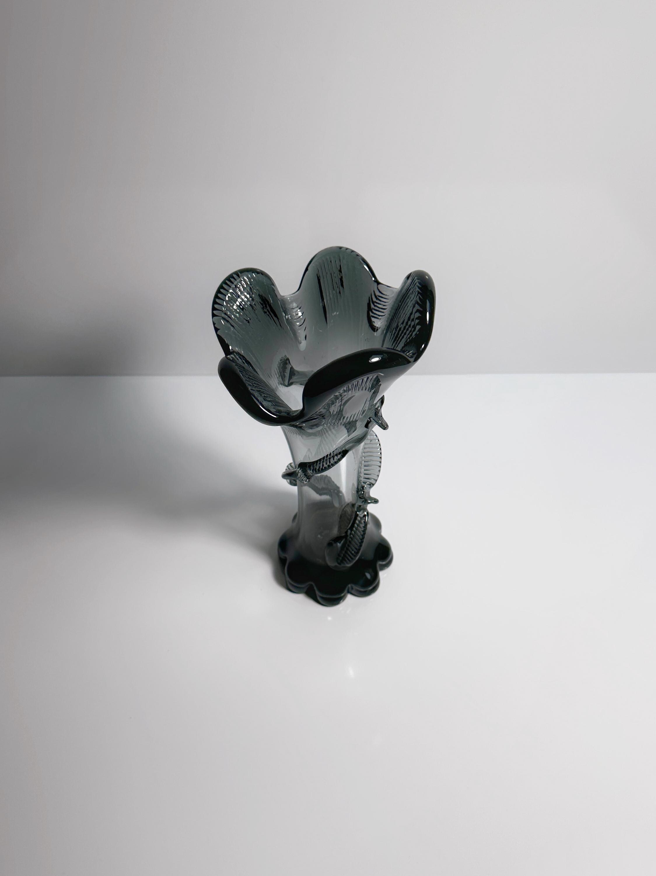 Vintage Jugendstil Vase Glas 1900er Jahre