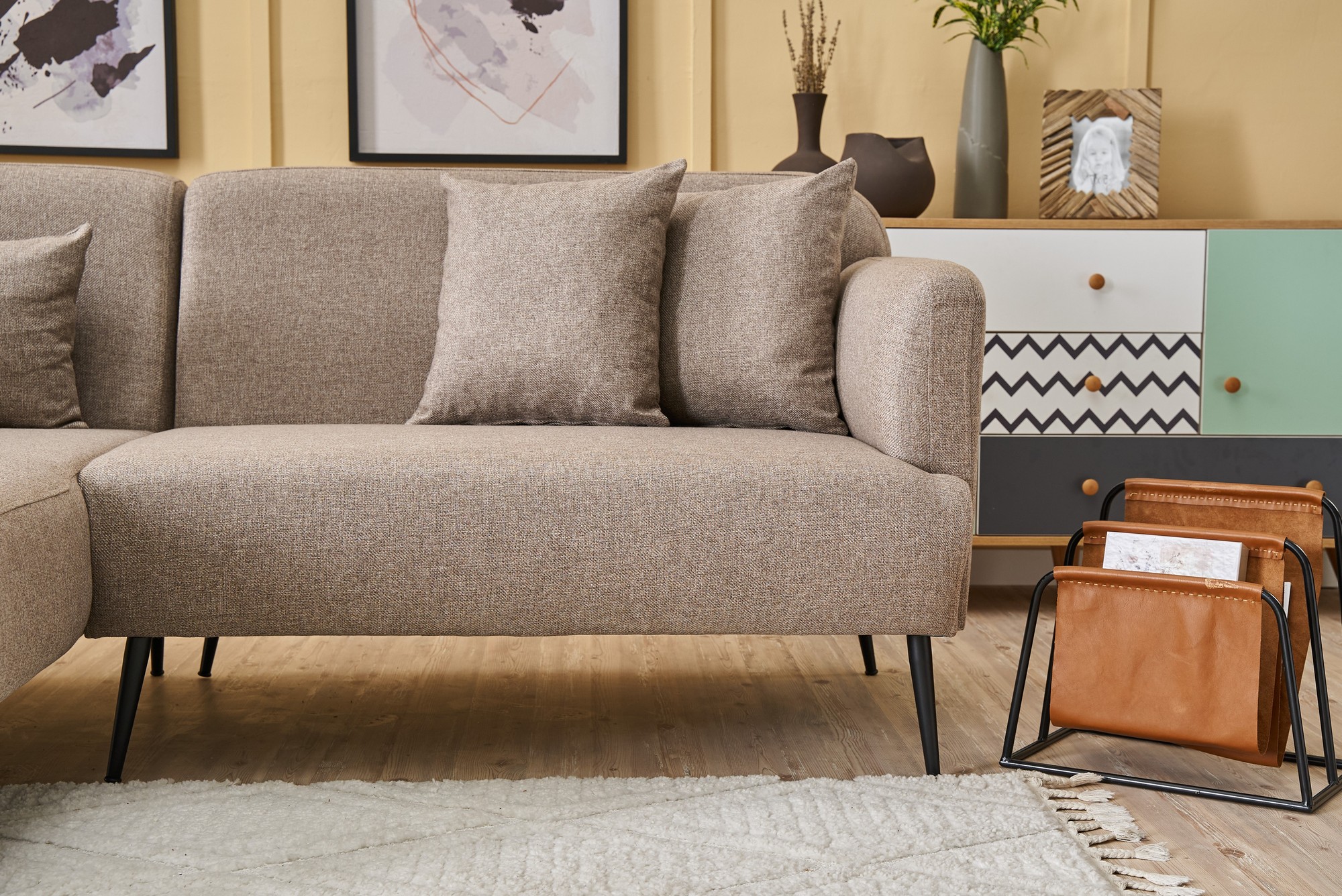 Revos Sofa Récamiere Links Braun