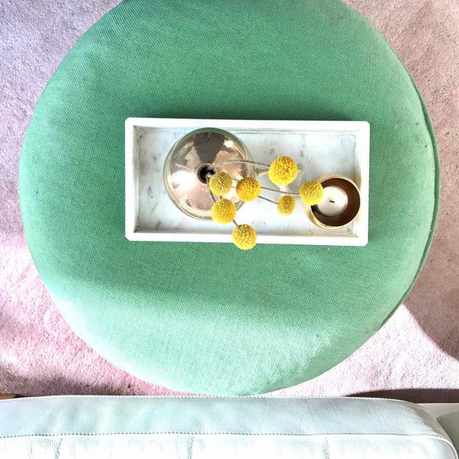 Marble tray Rectangular White