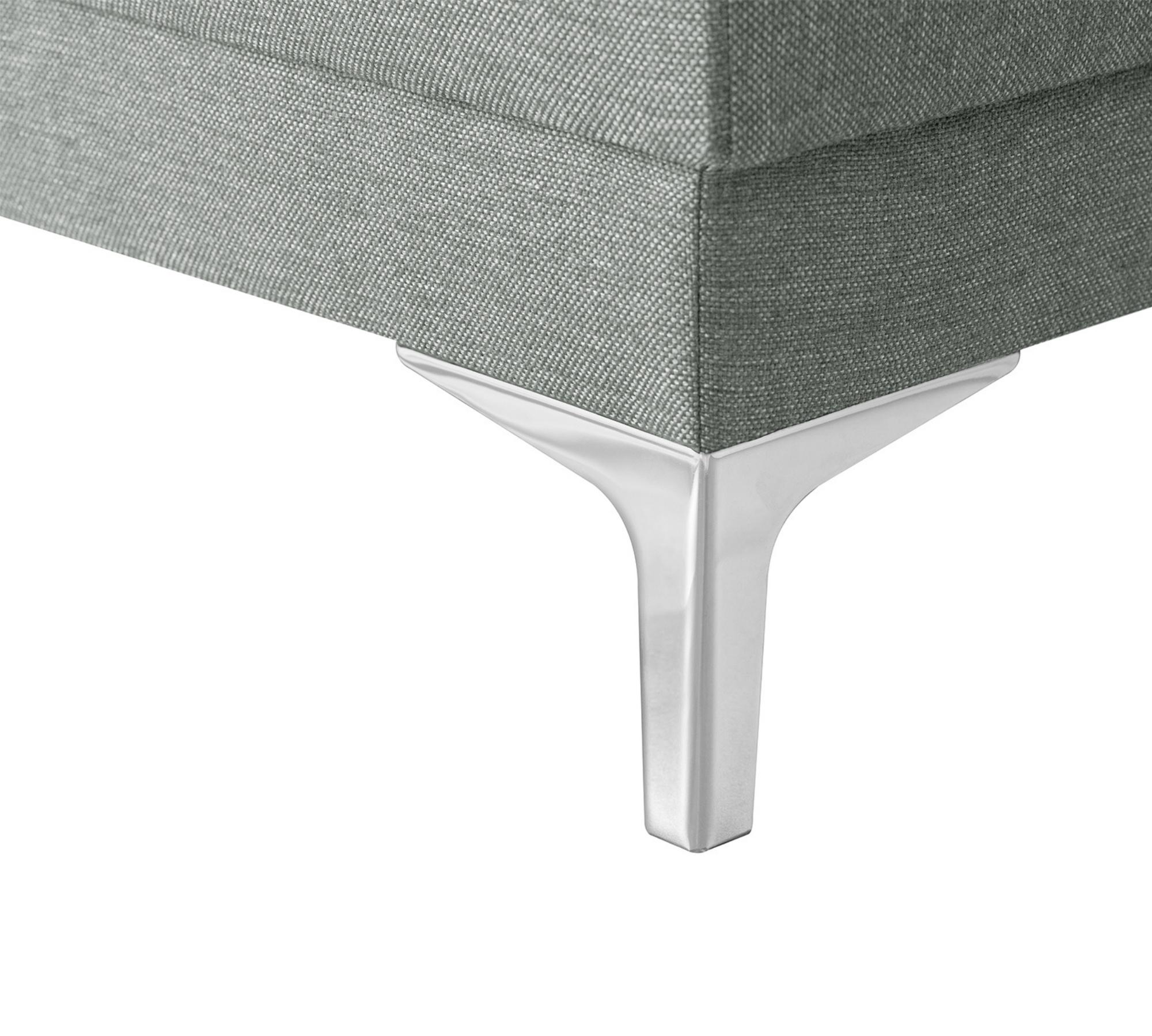 Sofalandschaft Allegra in Leinenoptik Grau