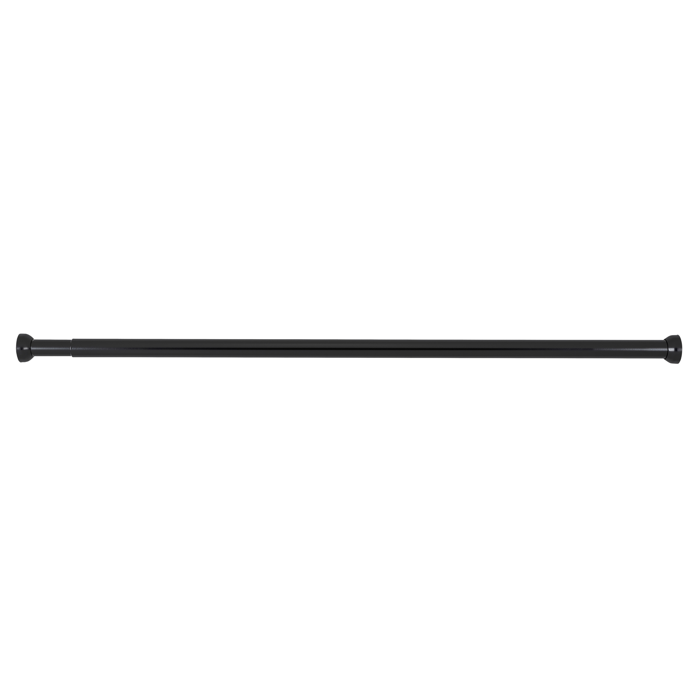 Touws Telescopic Shower Rod Aluminium Black