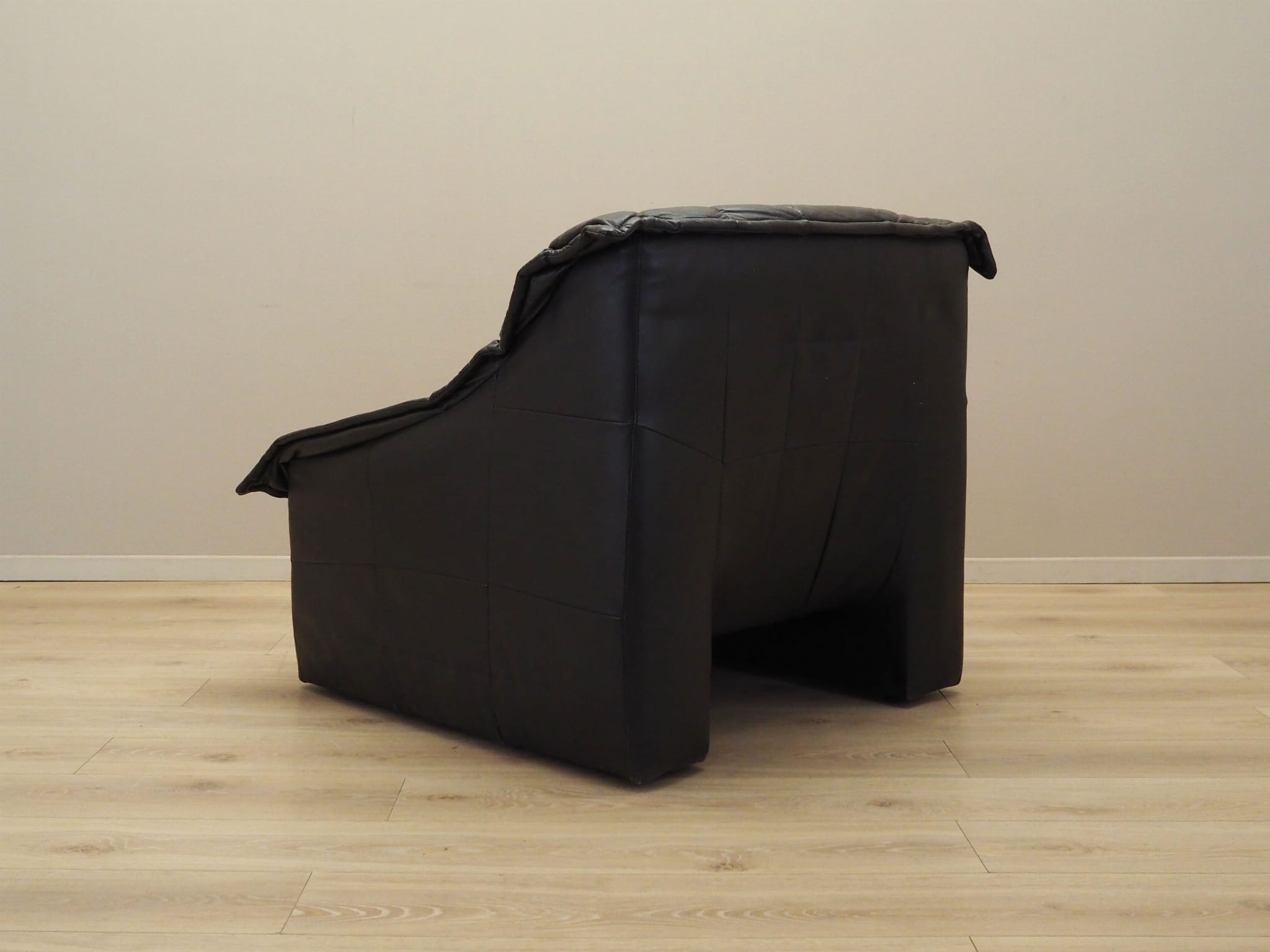 Armchair Leather Black 1960s