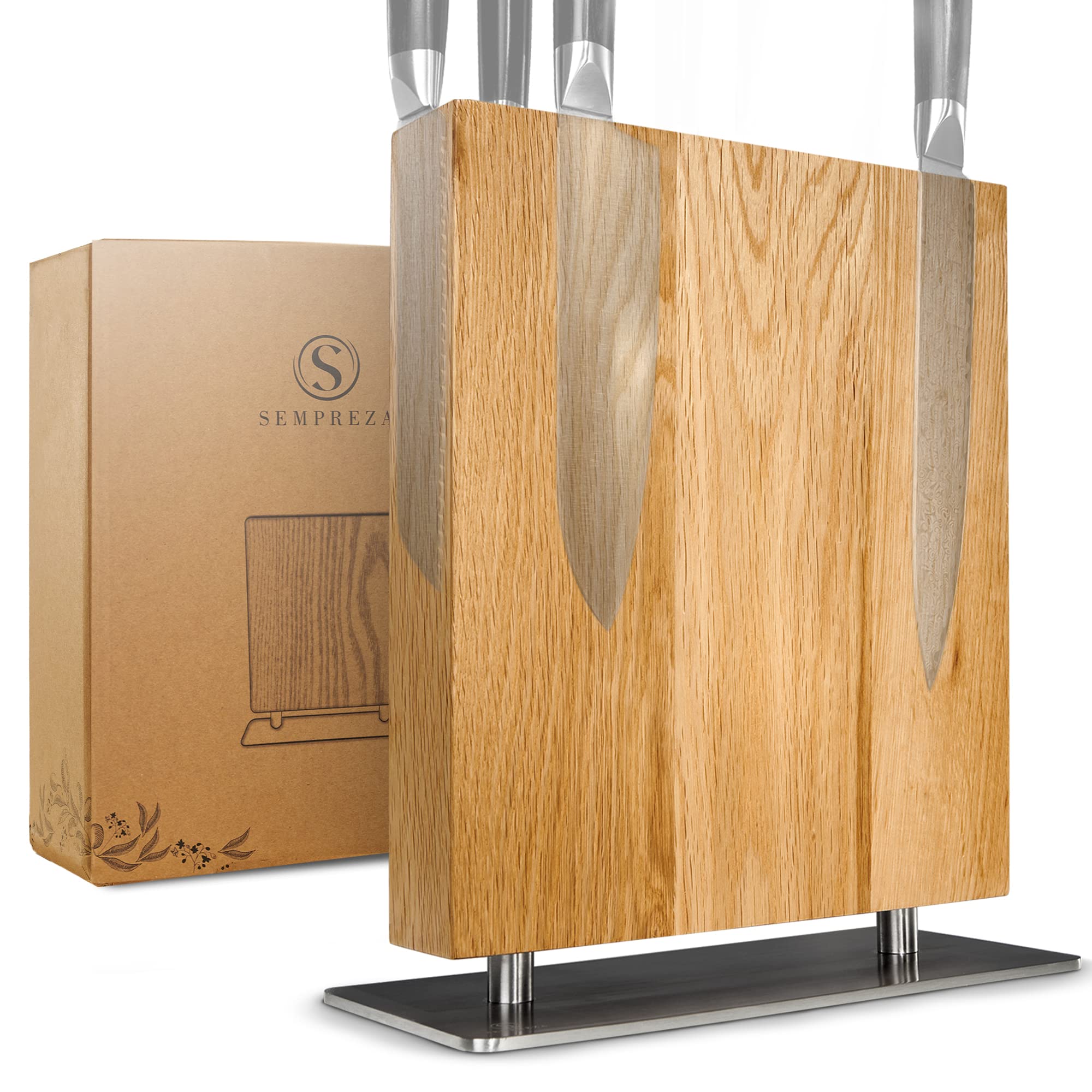 Messerblock Magnetisch Holz Natural