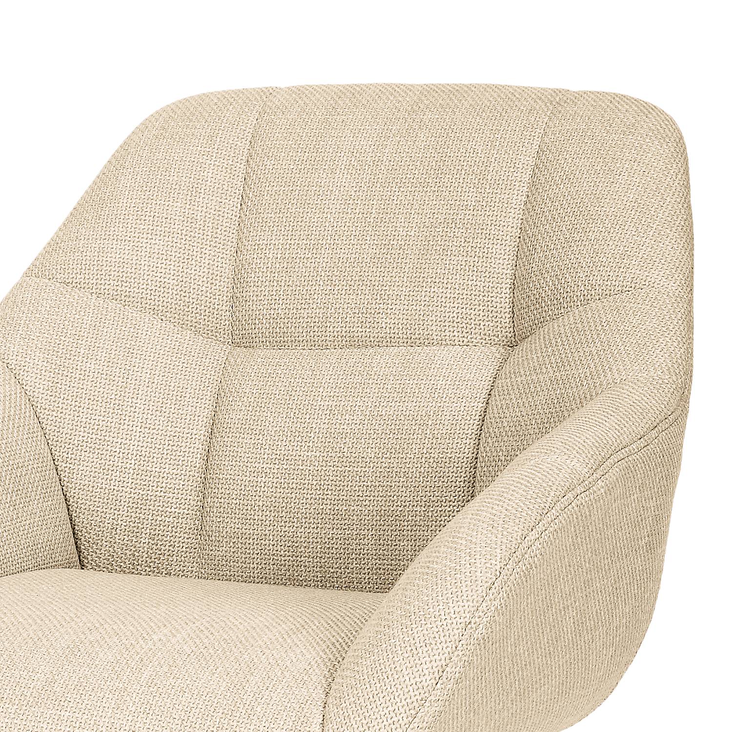 2x Holek Esszimmerstuhl Textil Creme
