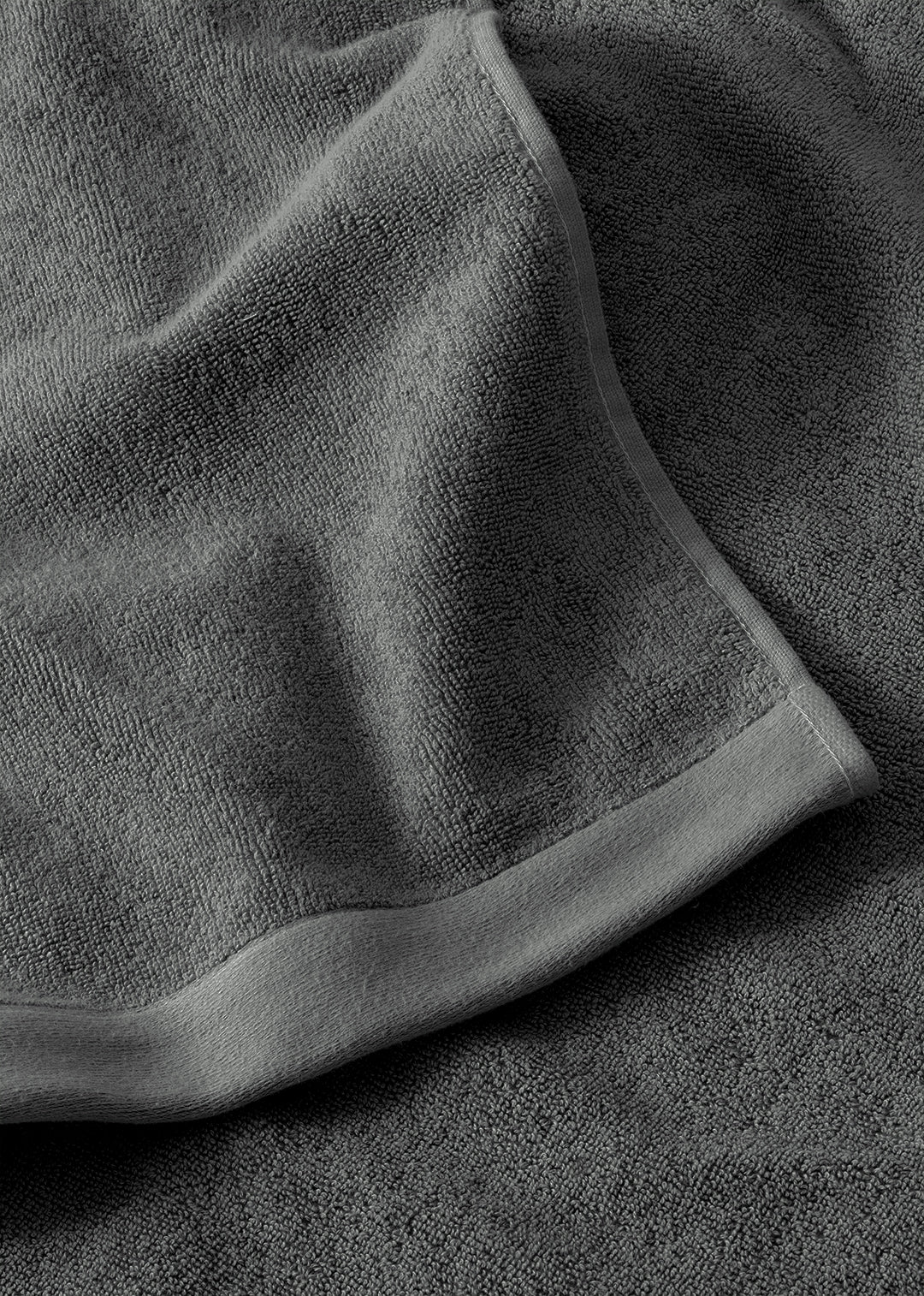 Handtuch Baumwolle Anthrazit 70 x 130 cm