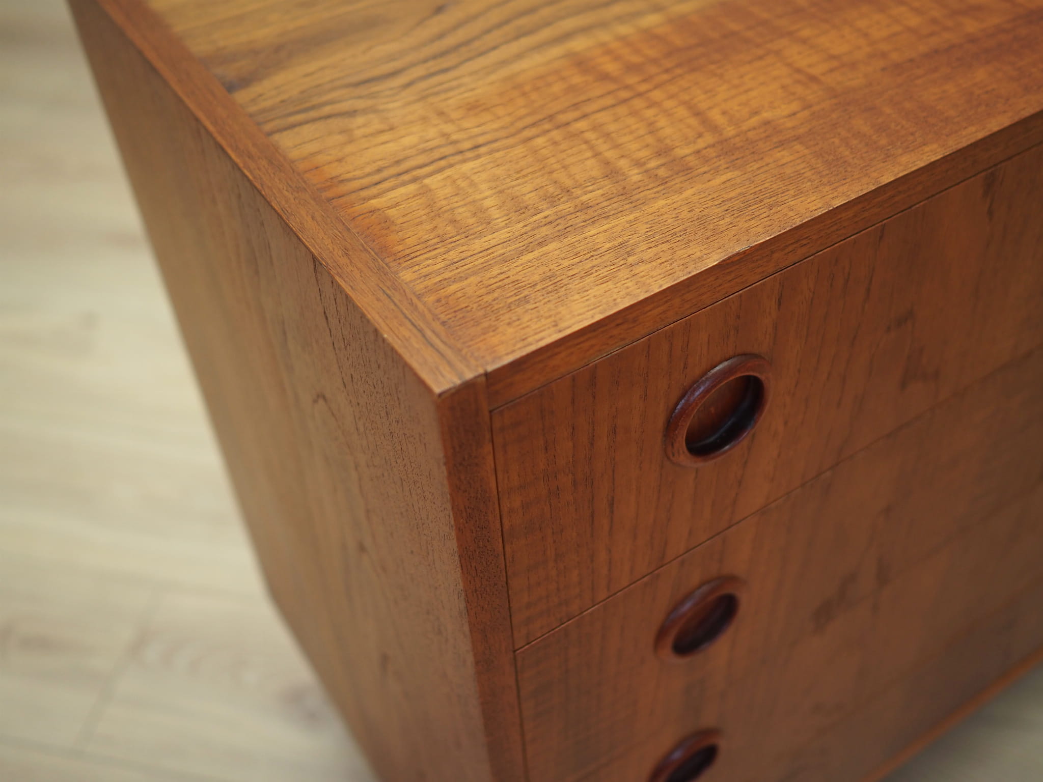 Vintage Sideboard Teakholz Braun 1970er Jahre
