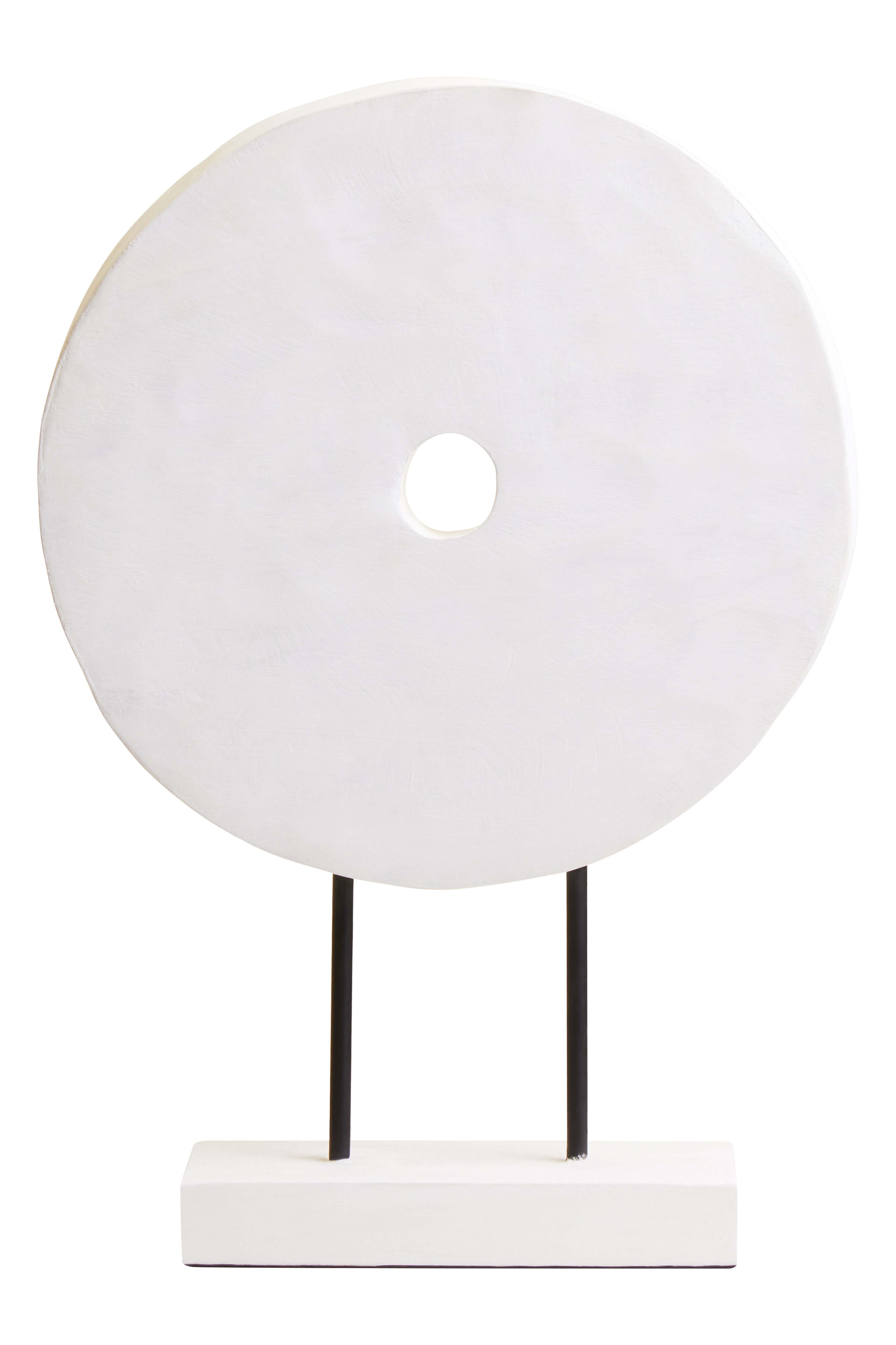 Fidel Kleine Distressed White Mangoholz Skulptur
