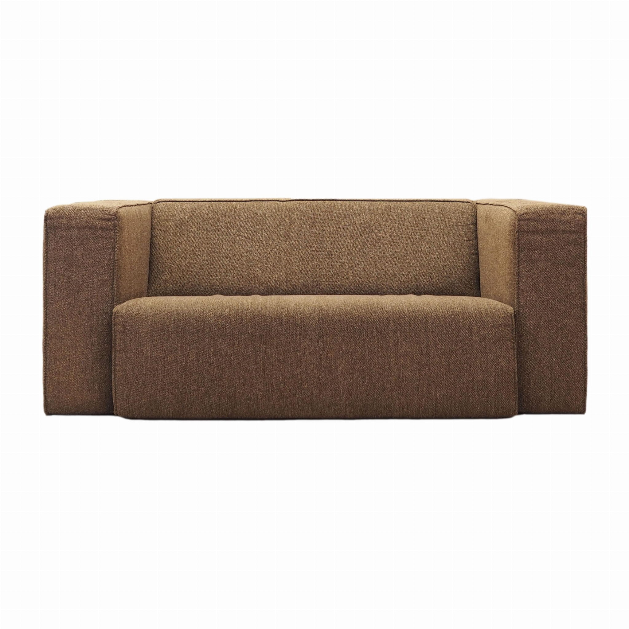 Vintage Sofa Textil Braun 1980er Jahre