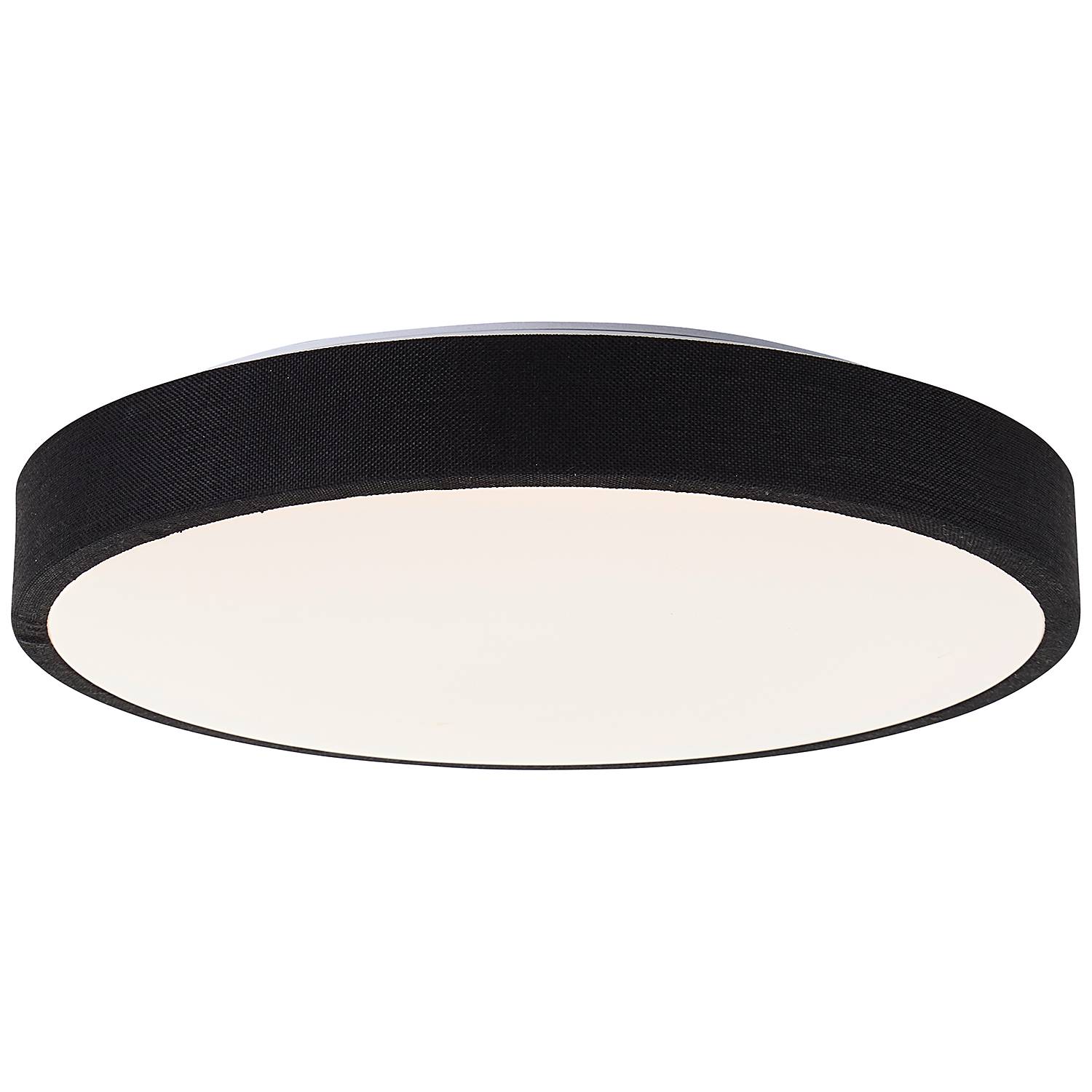 LED ceiling lights Filiz 1-bulb mixed fabric black
