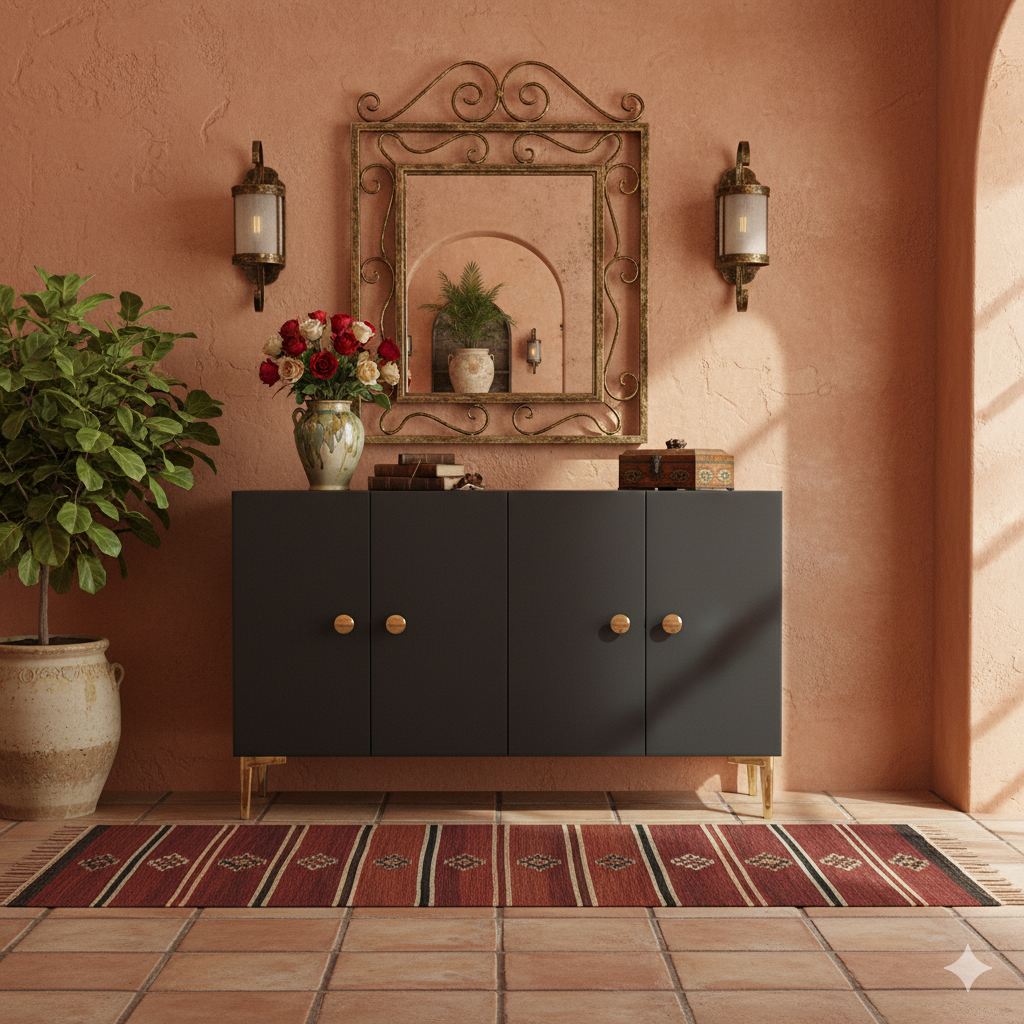 Simple 120 Sideboard Anthrazit Gold