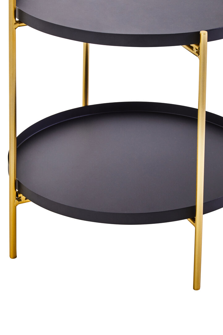 Trosa Beistelltisch Schwarz Gold