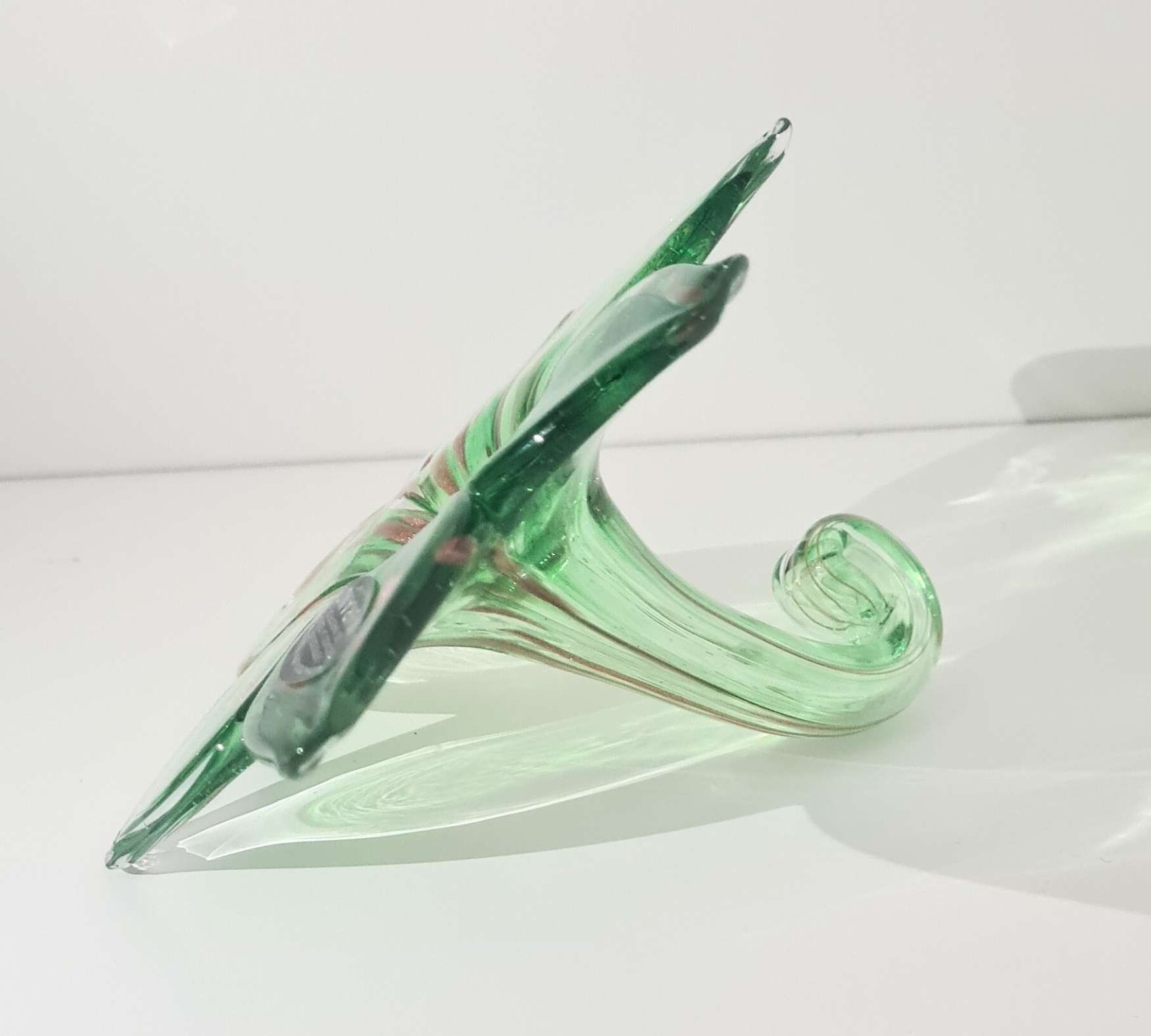 Blüte Dekorationselement Muranoglas Grün