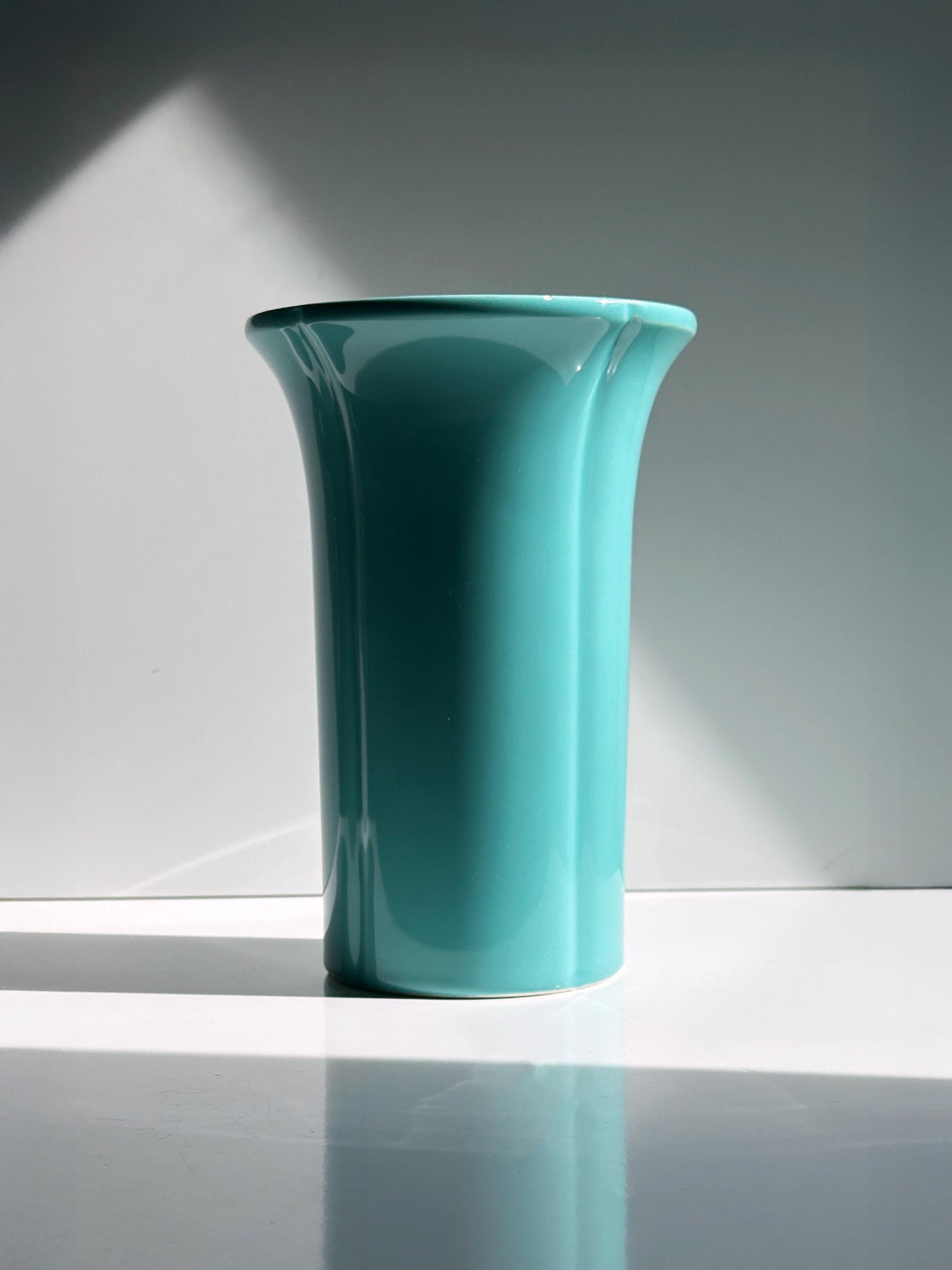 Vintage Vase Türkis 1970er Jahre