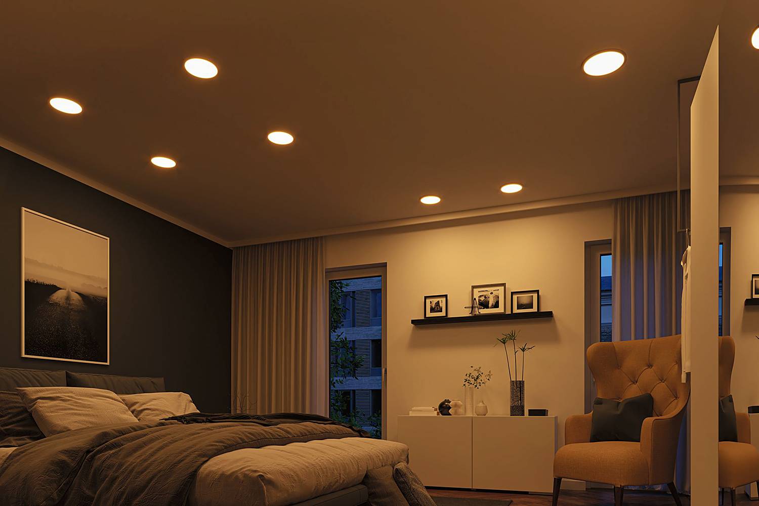 Ceiling Light Areo Plastic 1-Light White