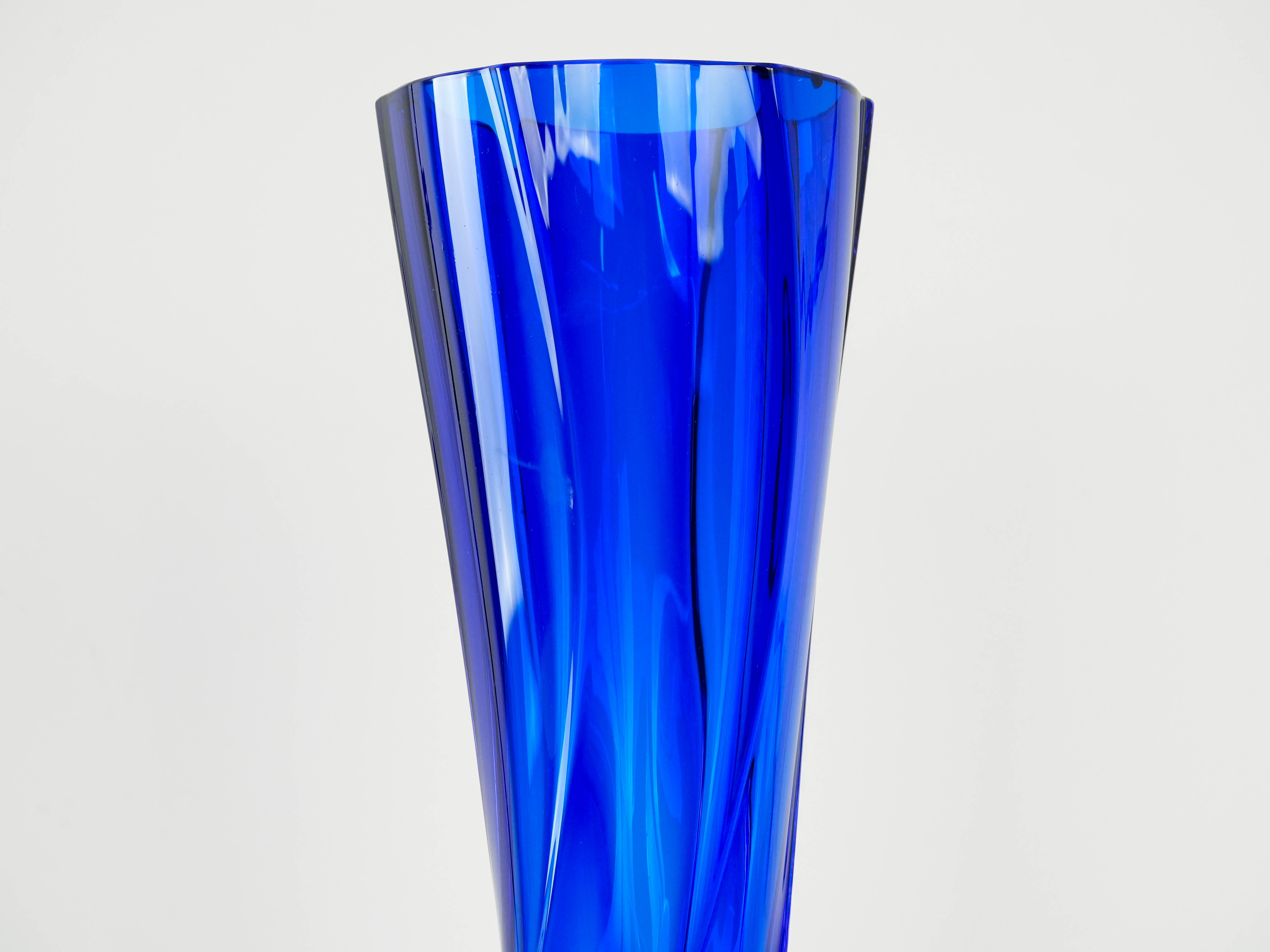 Cobalt vase blue 1970s