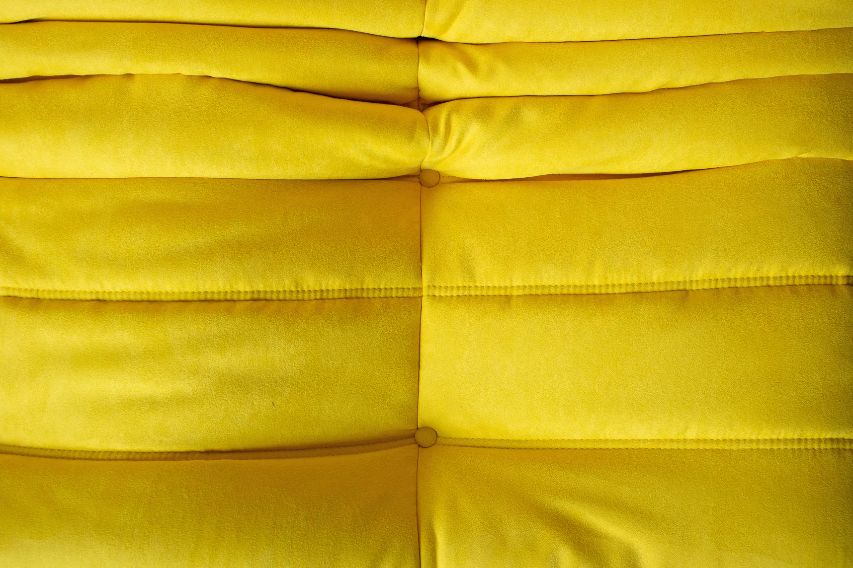 Togo Sofa 3-Sitzer Textil Zitronengelb