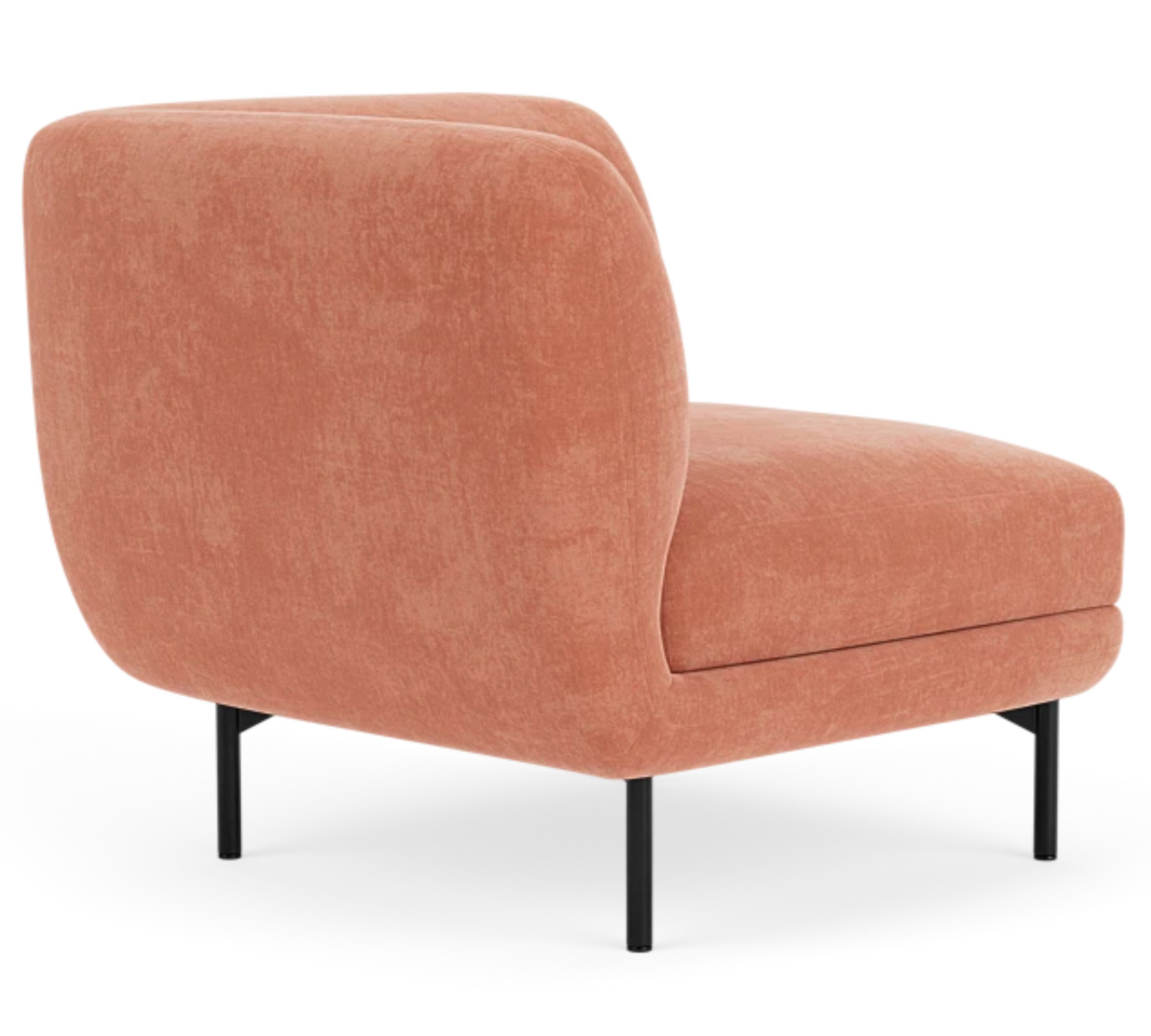 Alfred 1-seater corner module left Danny Dusty Rose