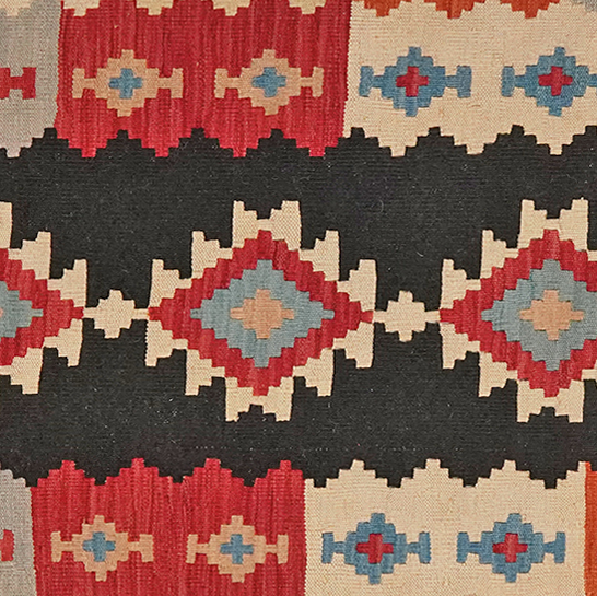 Kilim Gashgai Teppich Mehrfarbig