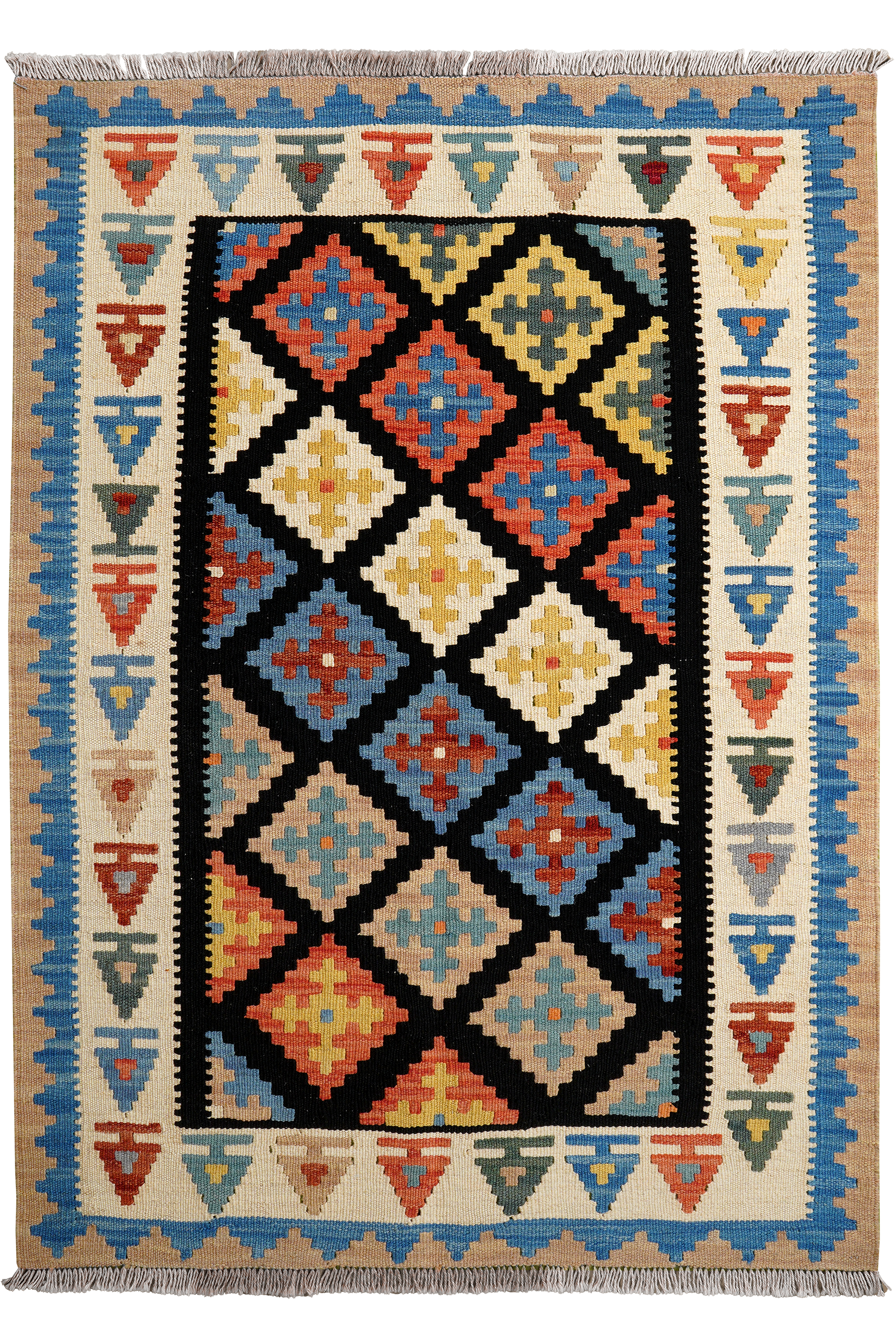 Kilim Gashgai Teppich Mehrfarbig